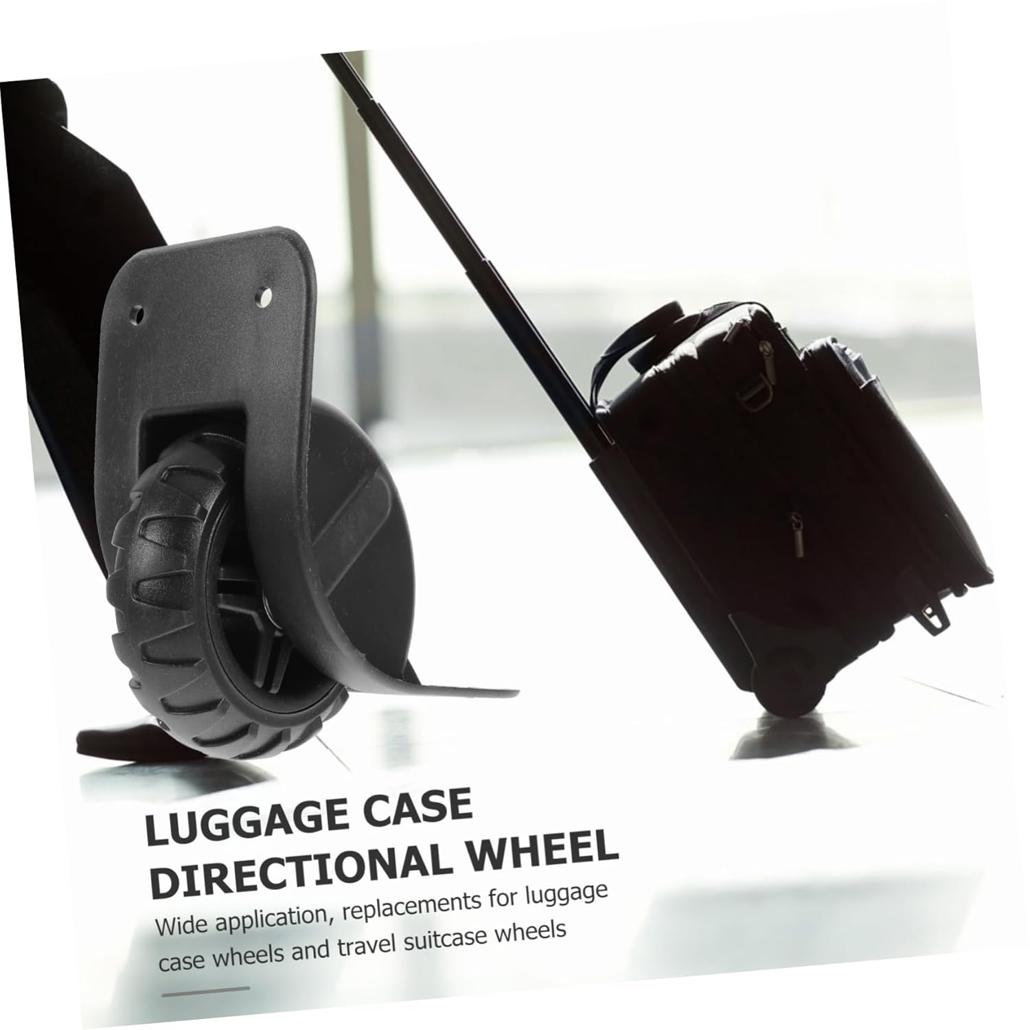 GLEAVI 4Pcs Suitcase Replacement Wheel W-097 Tank Luggage Wheels Wear Resistant Lightweight Low Noise Heavy Duty Bearing Caster Roller Single Side image number 6