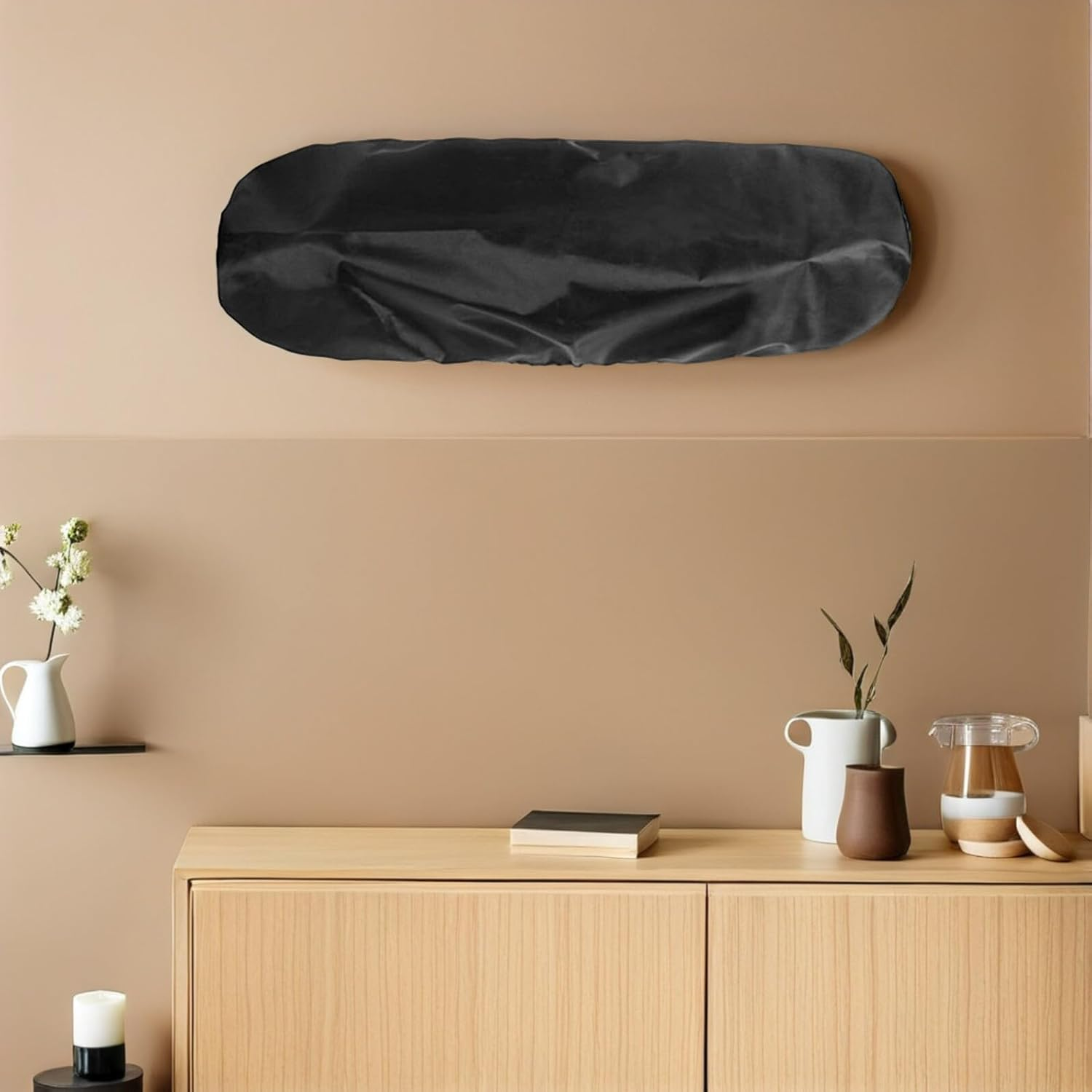Oxford Garden Heater Cover Dustproof Protector for Wall-Mounted Patio Heaters Dust Cover with Elastic Hem Black image number 4