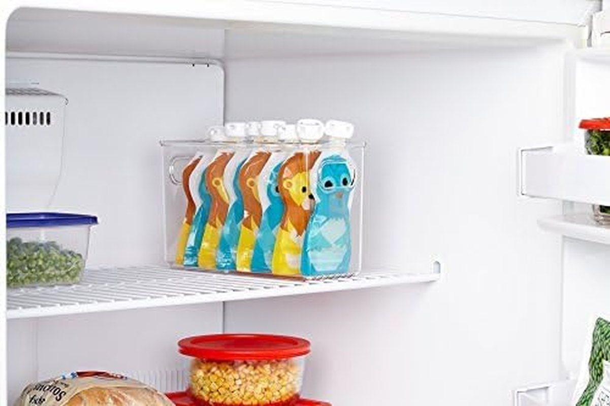 SQUOOSHI Universal Pouch Filling Station + 6 Large Reusable Food Pouch | Adorable Animal Series&hellip;