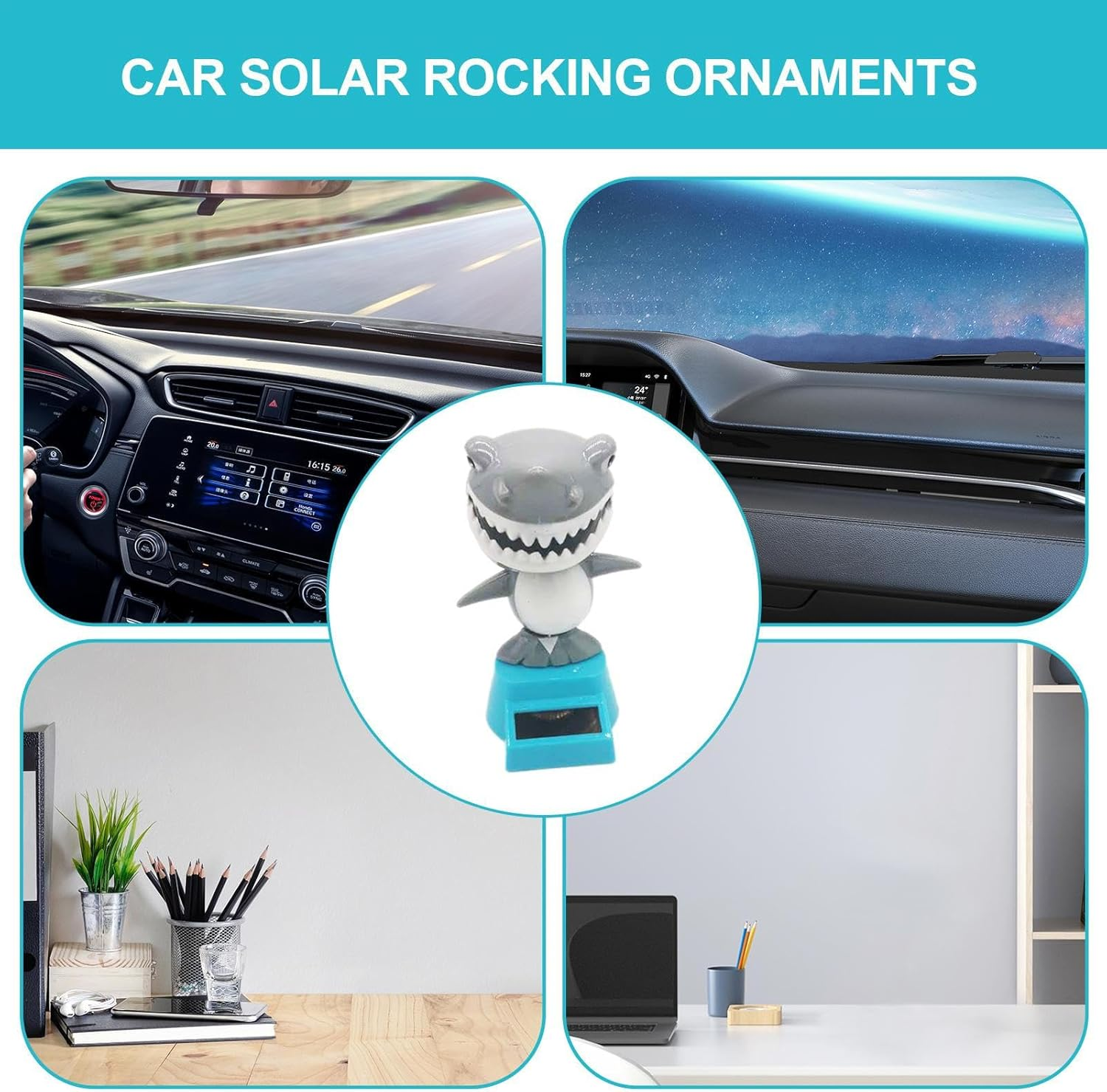 Solar Powered Car Dash Toys,Solar Dancing Toy - Hawaii Style Bobblehead Solar Dashboard Decor, Auto Car Decoration Display for Car Interior Decor image number 5