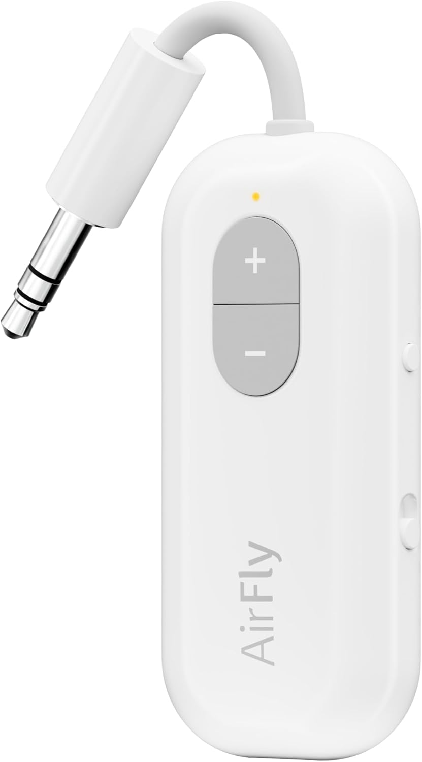 Twelve South 4353 Airfly SE | Wireless Transmitter/Receiver with Audio Sharing for up to 2 Airpods/Wireless Headphones to Any Audio Jack for Use on Airplanes, Boats or in Gym, Home, Auto image number 6