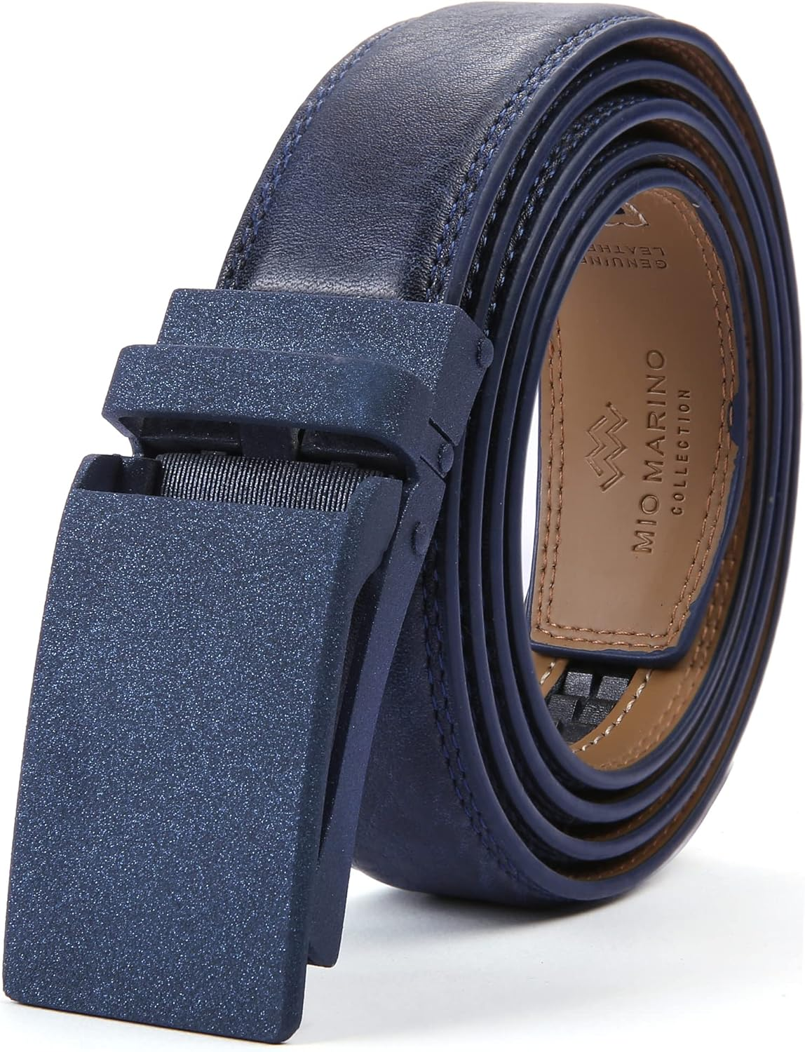Marino Avenue Men'S Genuine Leather Ratchet Dress Belt with Linxx Buckle, Enclosed in an Elegant Gift Box image number 2