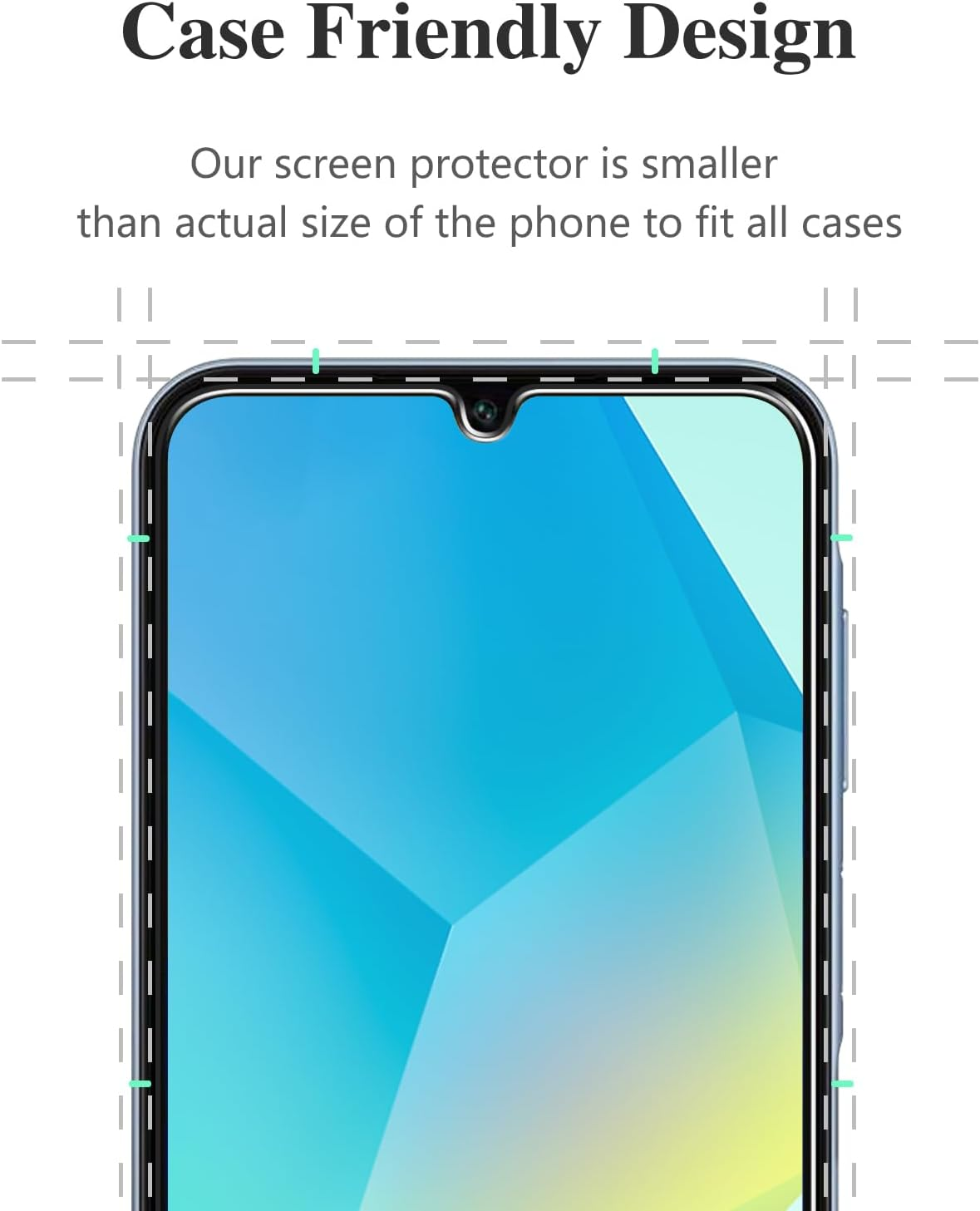 Pokolan 3 Pack Screen Protector for Samsung Galaxy A16 5G / 4G Tempered Glass, 9H Hardness, Case Friendly, anti Scratch, No Bubbles, Easy to Install image number 2