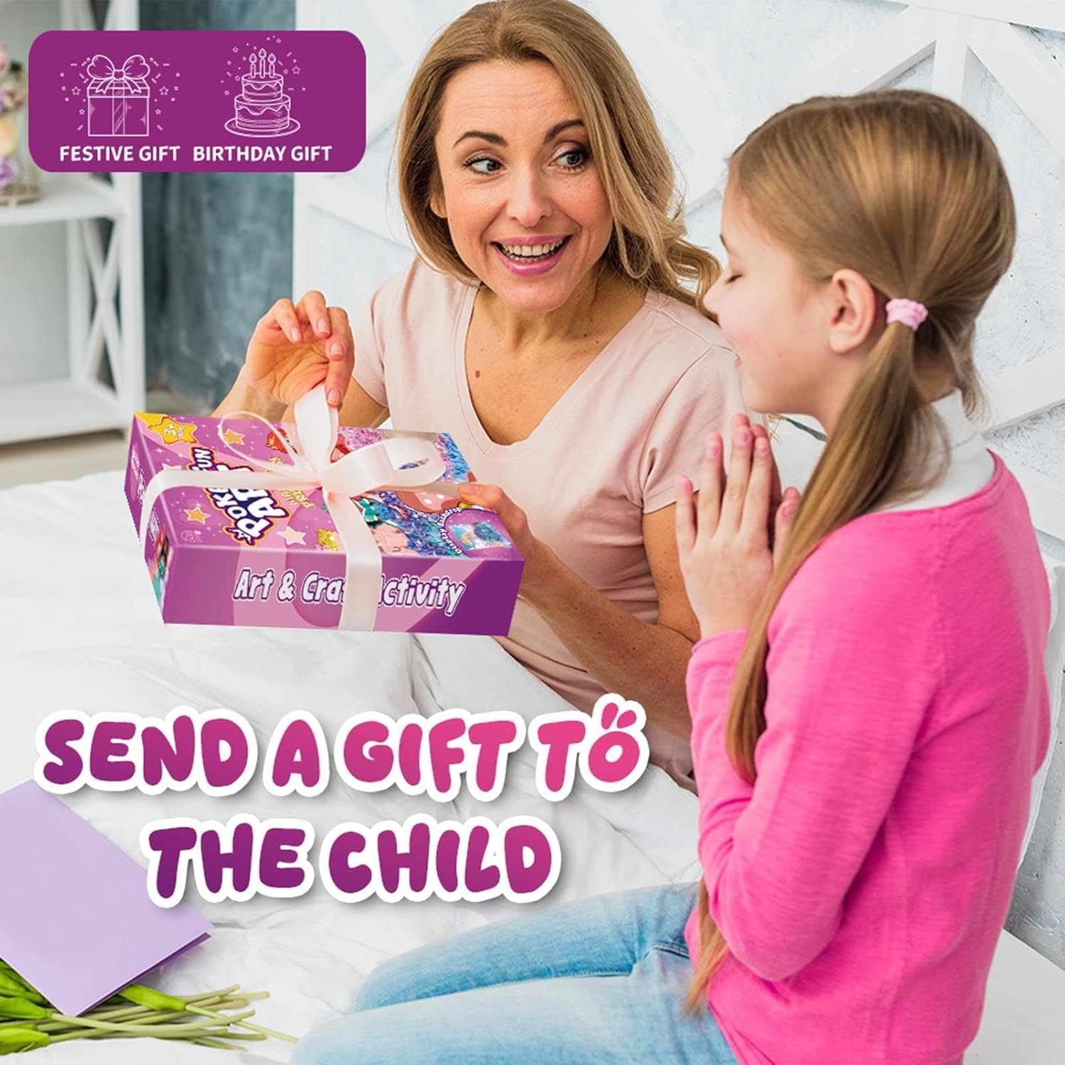 Poke Art Kits for Girls - Arts and Crafts for Kids 4-8 - 4 5 6 7 8 Year Old Girl Birthday Gifts - Princess Dress-Up DIY Creative Activity Toys image number 3