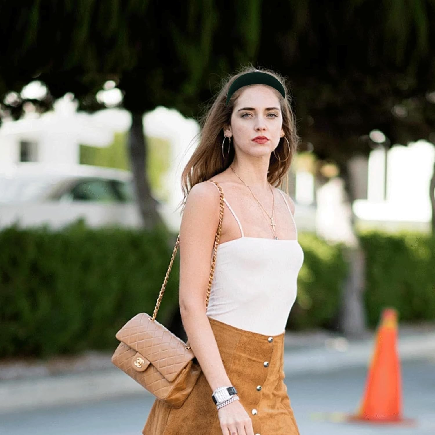 AYNKH 3 Pieces Velvet Headbands, Velvet Headbands, Korean Autumn and Winter, Suitable for All Kinds of Hairstyles, Suitable for Sports, Travel, Party, Daily Wear image number 3