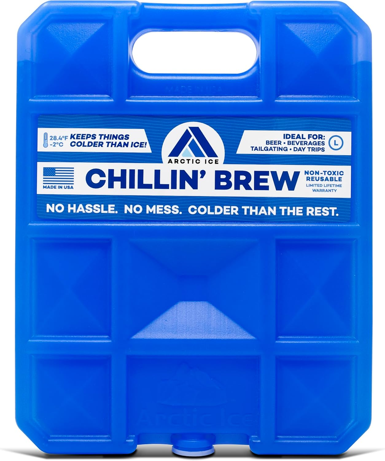 Arctic ICE Chillin' Brew Series, Long Lasting Reusable Ice Pack, Blue image number 4