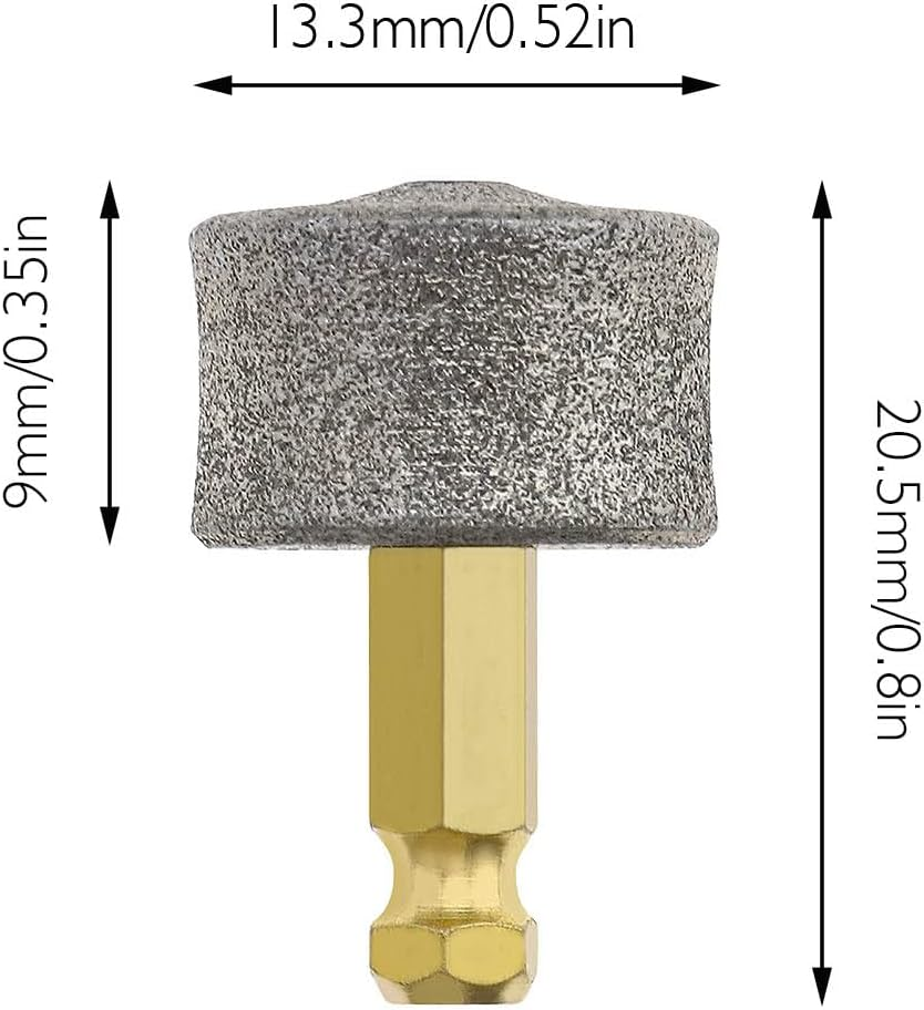 Ecsing 10PCS Dog Nail Grinder Head Replacement Pet Nail Grinder Tips Emery Grinding Head for Most Pet Electric Claw Nail Grooming Tools image number 2