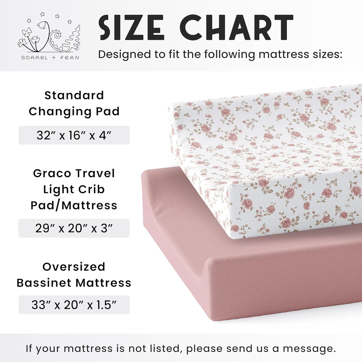 Sorrel + Fern Juliette Changing Pad Cover image number 3