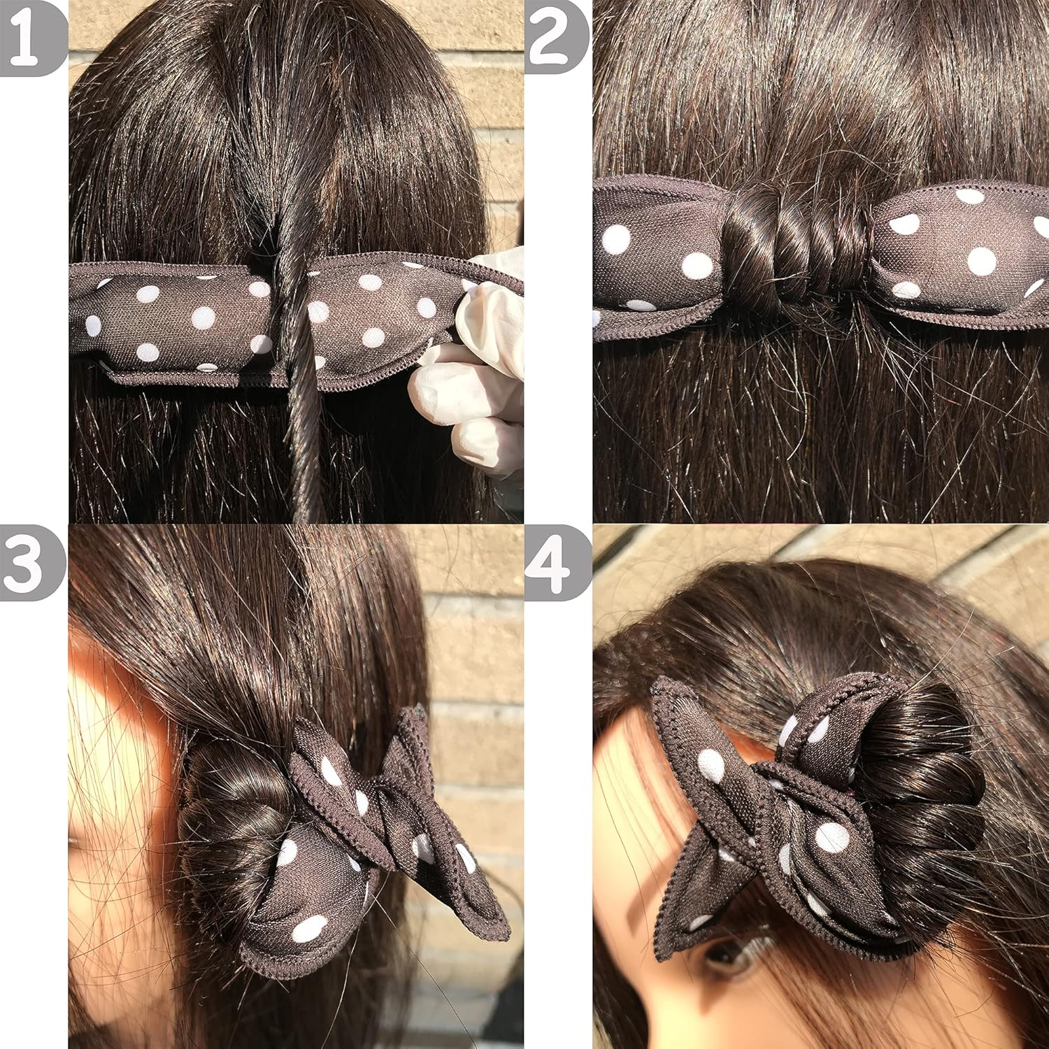 Aimin Heatless Curlers, Soft Overnight Foam Rollers for Long Hair, No Heat Satin Sponge Curlers (40 Pcs, Black) image number 2