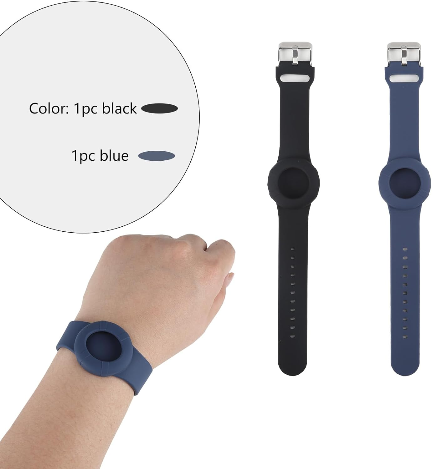 Princess Cruise Medallion Holder, Waterproof Adjustable Silicone Wristb and Keychain for Holding Carnival Ocean Medallion, Durable and Not Harmful to Skin Fit Men Women Girls Kids Children image number 2