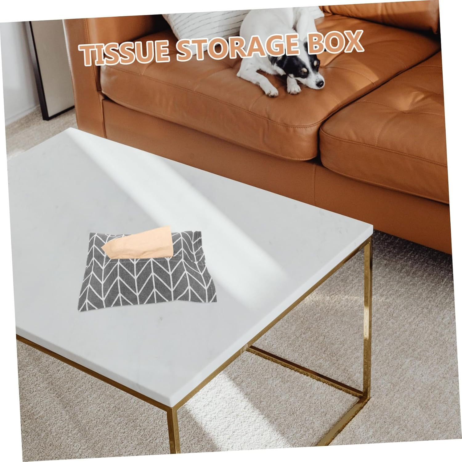 SHOWERORO 4Pcs Cotton Linen Tissue Storage Bag Linen Storage Bag Napkin Container Random Style image number 6