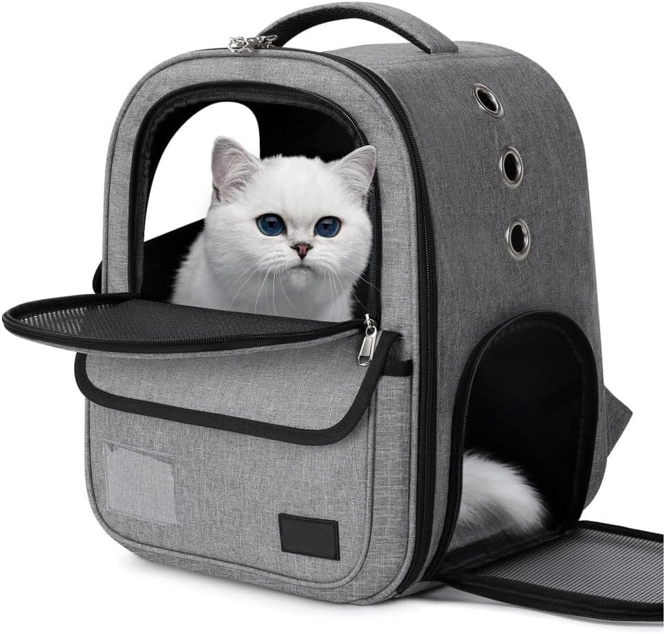 Cat Bag Dog Carrier Pet Carrier Cat Backpack Cat Backpack Carrier for Cat Puppy Cat Carrier Backpacks with Breathable Scratch-Resistant Mesh Cat Carrier Pet Bag Carrier