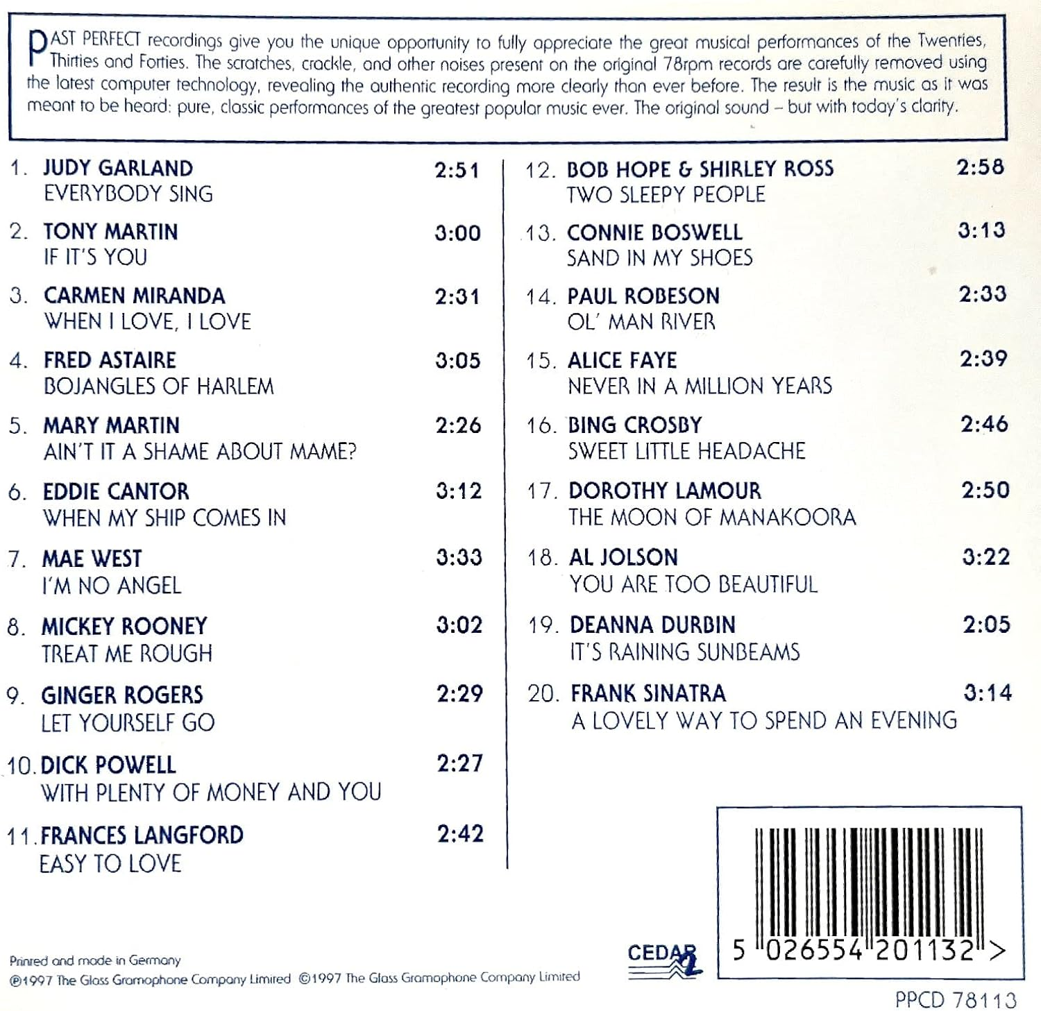 1930S & 1940S SONGS from the H image number 2