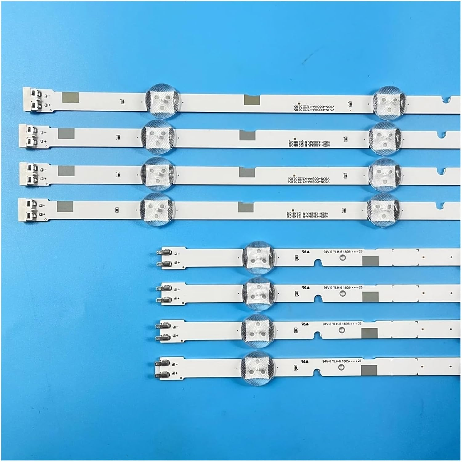 LED Backlight Strip for V8DN-430SMB-R1 430SMA-R1 L1_N5K_D3_FAM_R3 UE43N5300 UE43N5380 UE43N5500 HG43AD570 HG43EJ470MK (Color : Kit 8Pcs for 1 TV)