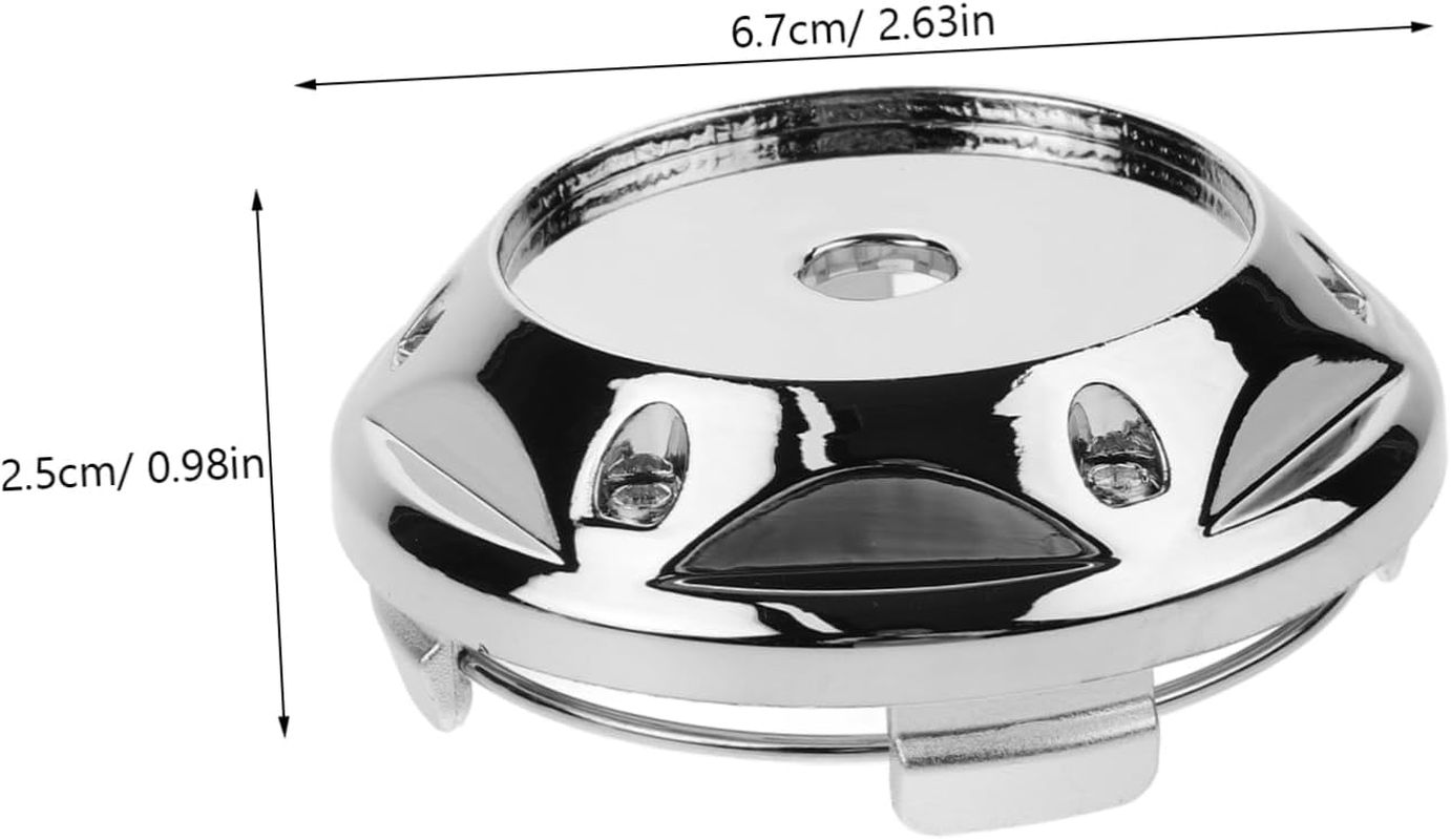 HONMEET 4Pcs Silver 68Mm Car Rim Caps Auto Wheel Center Covers Vehicle Hub Caps Replacement Accessory for Fit Cars image number 3