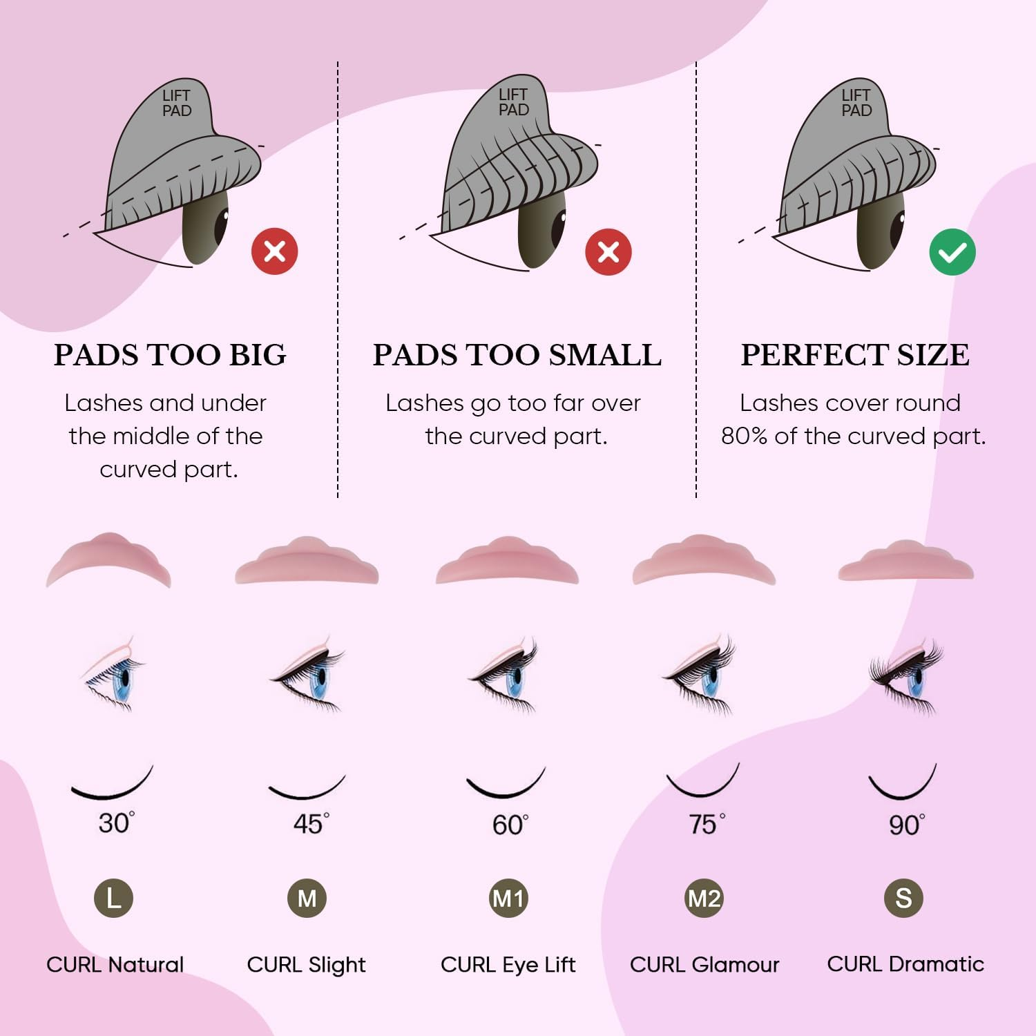 Lomansa Eyelash Lift Kit Instant Curl Lash Lift Kit Home & Salon Use with Super Strong Hold Lash Lift Glue, Natural Look Easy to Use image number 5