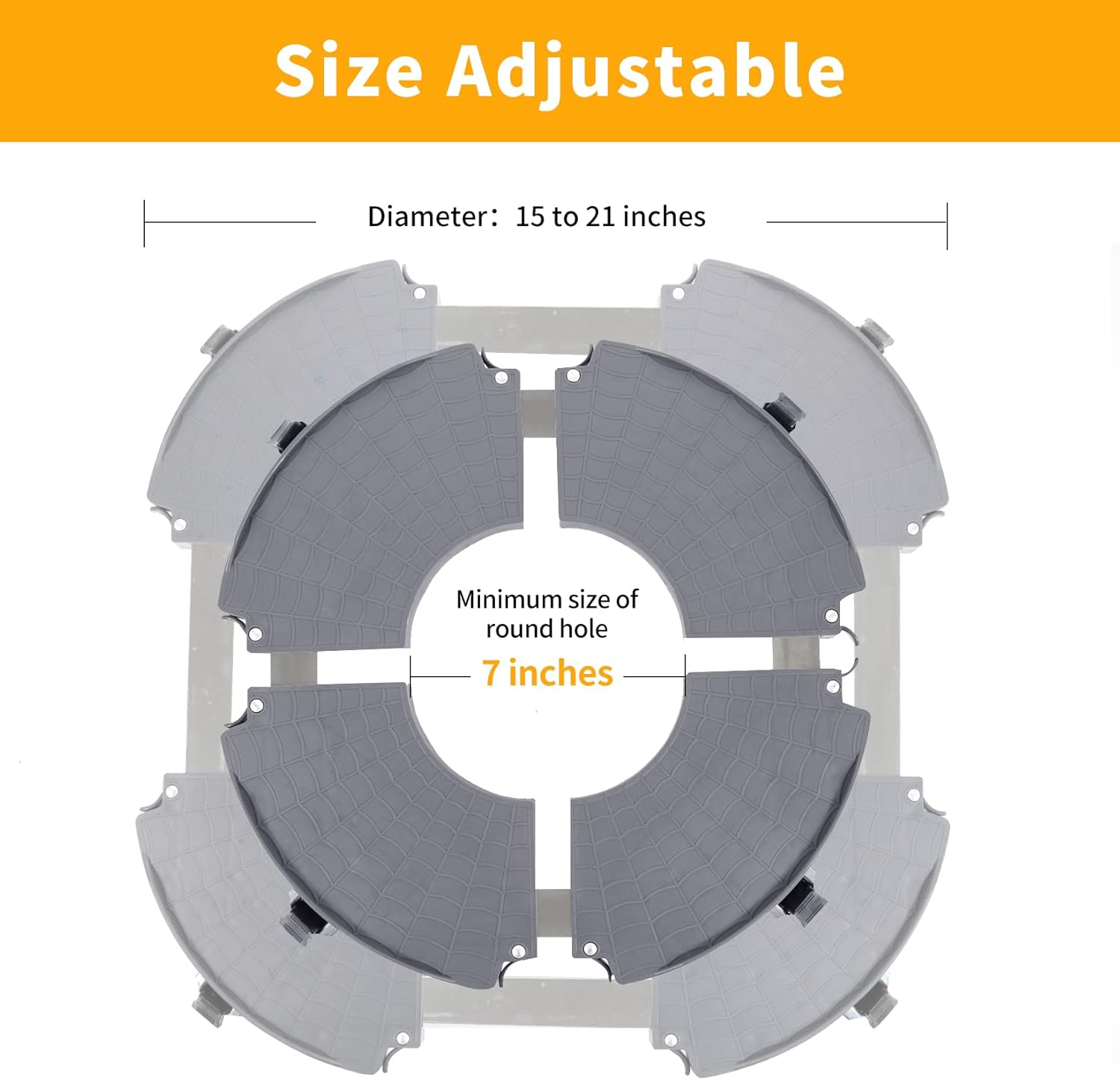 Nefish Pant Stand with Wheels Heavy Duty Plant Caddy Rolling Plant Stand Adjustable 15-21 Inches Plant Dolly Lockable Wheels for Planter Base Indoor Outdoor Large Garden Flower Pot Mover image number 5