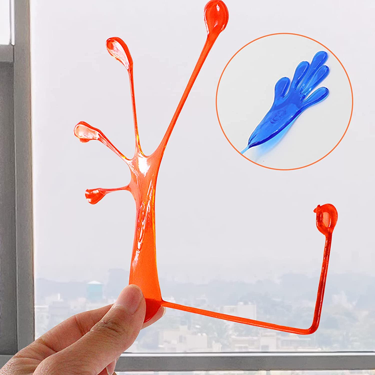 20PCS Sticky Hands, Sticky Finger, Party Favor Sets，Fun Toys, Party Favors, Wacky Fun Stretchy Sticky Hands for People Party Favors PF-9-20 image number 5
