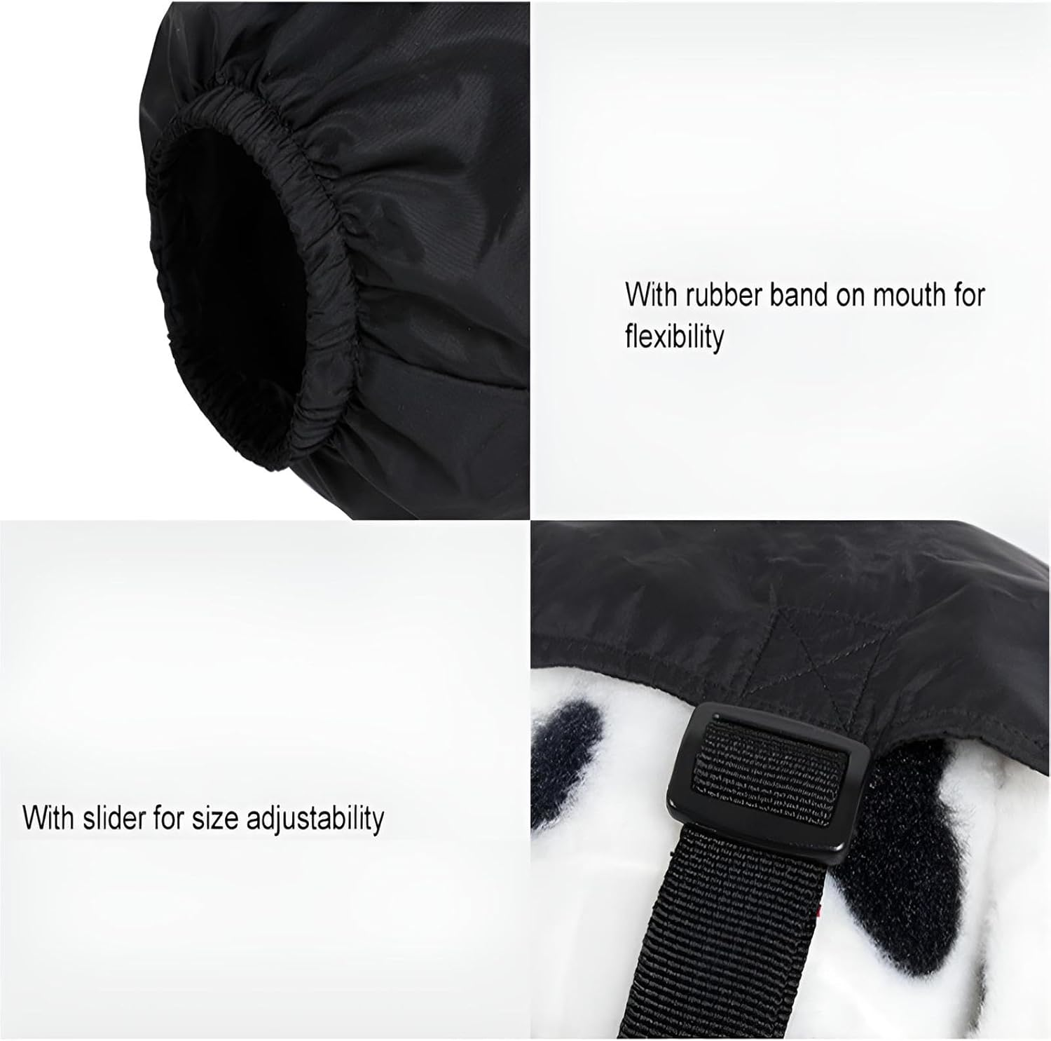 NACOCO Dog Calming Cap Eye Mask Nylon Shading Pet Anxiety Mask Muzzle for Grooming anti Car Sickness (S) image number 2