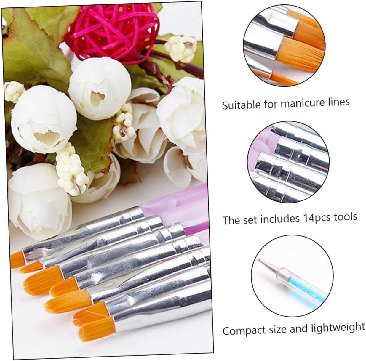 LOLIPPYY Nail Art Pen Professional Manicure Painting Tool for Home Professional Use image number 5
