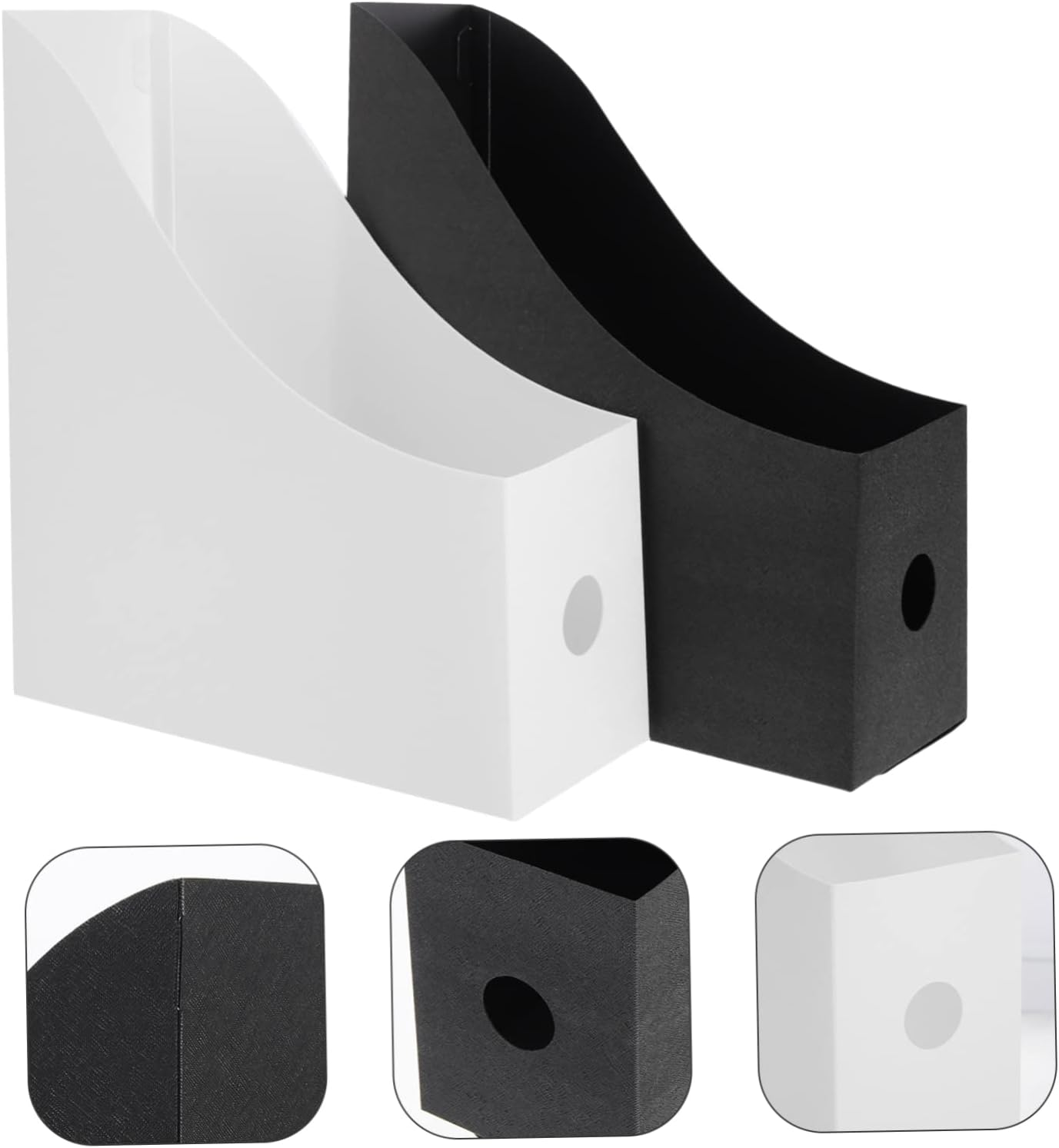 TOGEVAL 2Pcs Polypropylene File Rack Desk Document Organiser Book Accessories Multi-Function Filing Organiser image number 6