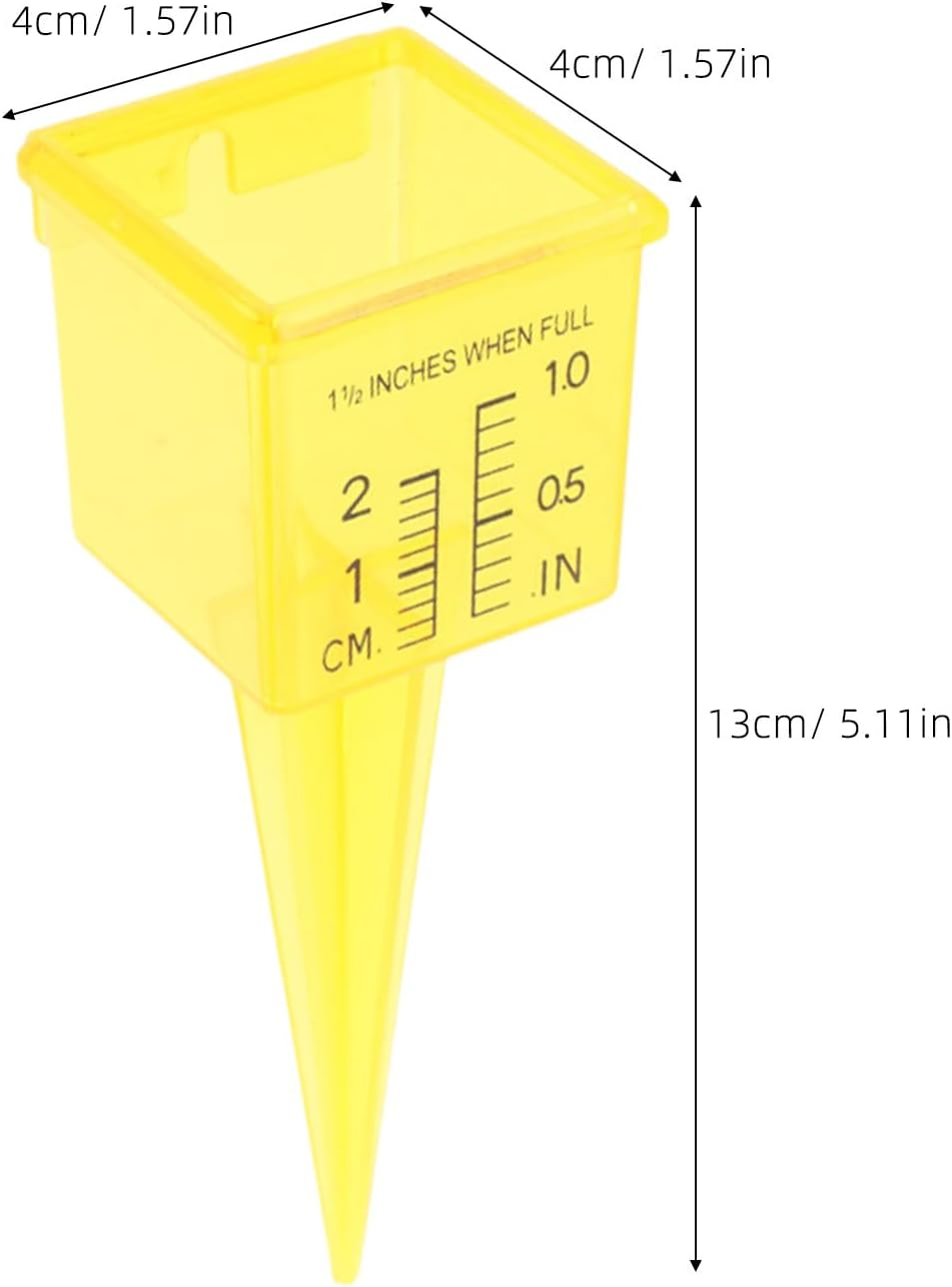 15Pcs Rain Water Gauge: Rainfall Measuring Device for Lawn Garden 1.5-Inch Rain Gauge Sprinkler Measure Meter for Outdoor Garden image number 4