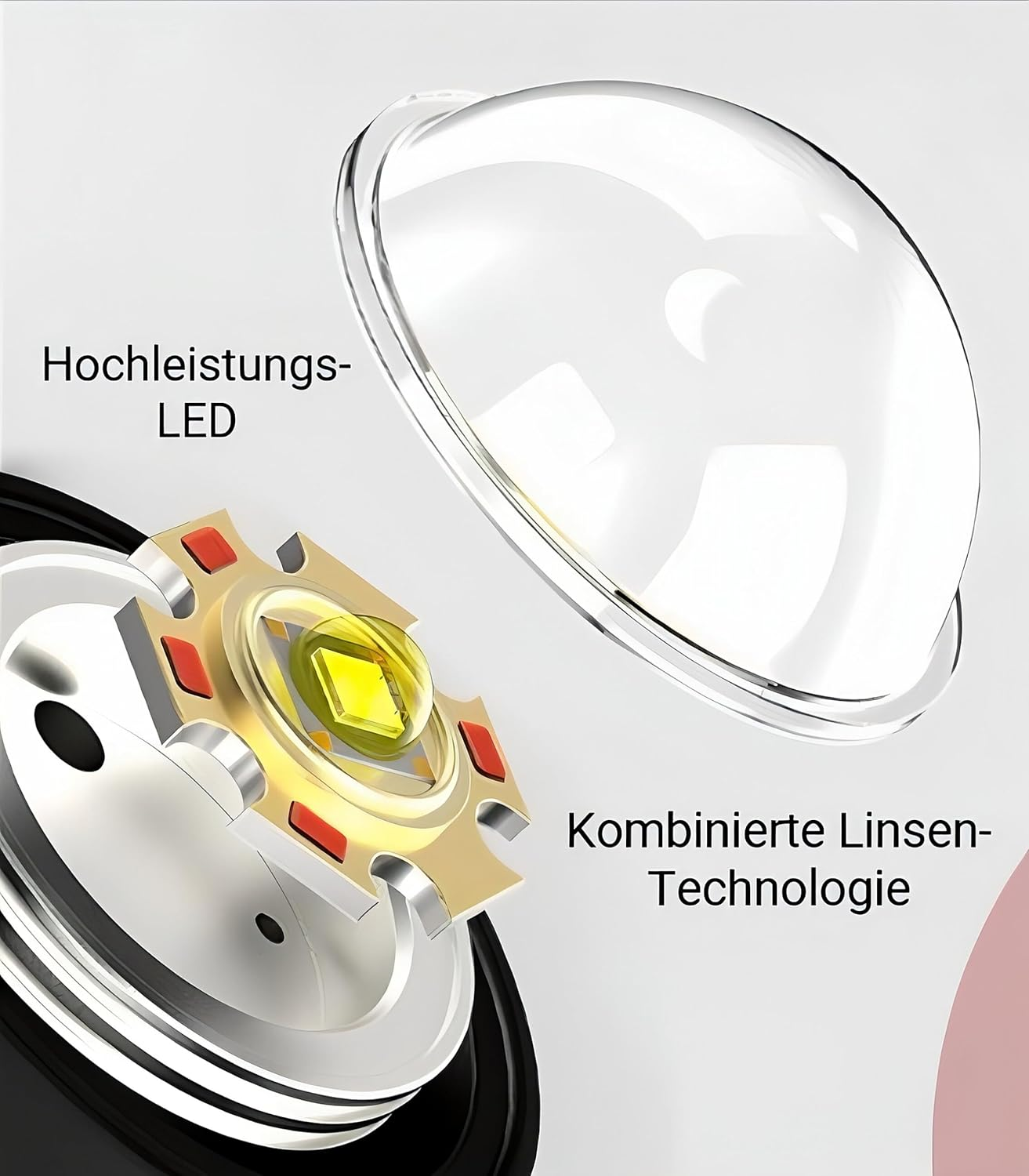 Milkystreet Tip: LED Torch with Zoom, COB Side Light, Extremely Bright, Aluminium, Integrated Battery, USB-C Rechargeable for Outdoor, Hiking, Camping or at Home as an Emergency Light image number 3