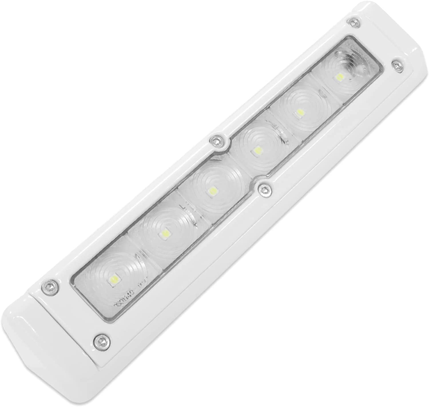 Dream Lighting 12V LED Awning Lights, 720Lm Annex Wall Light Bar for RV, Heavy Duty, 4WD, Truck, Camper Van, Travel Trailer, Boat, Marine, 200Mm Black Shell Waterproof Exterior Lighting