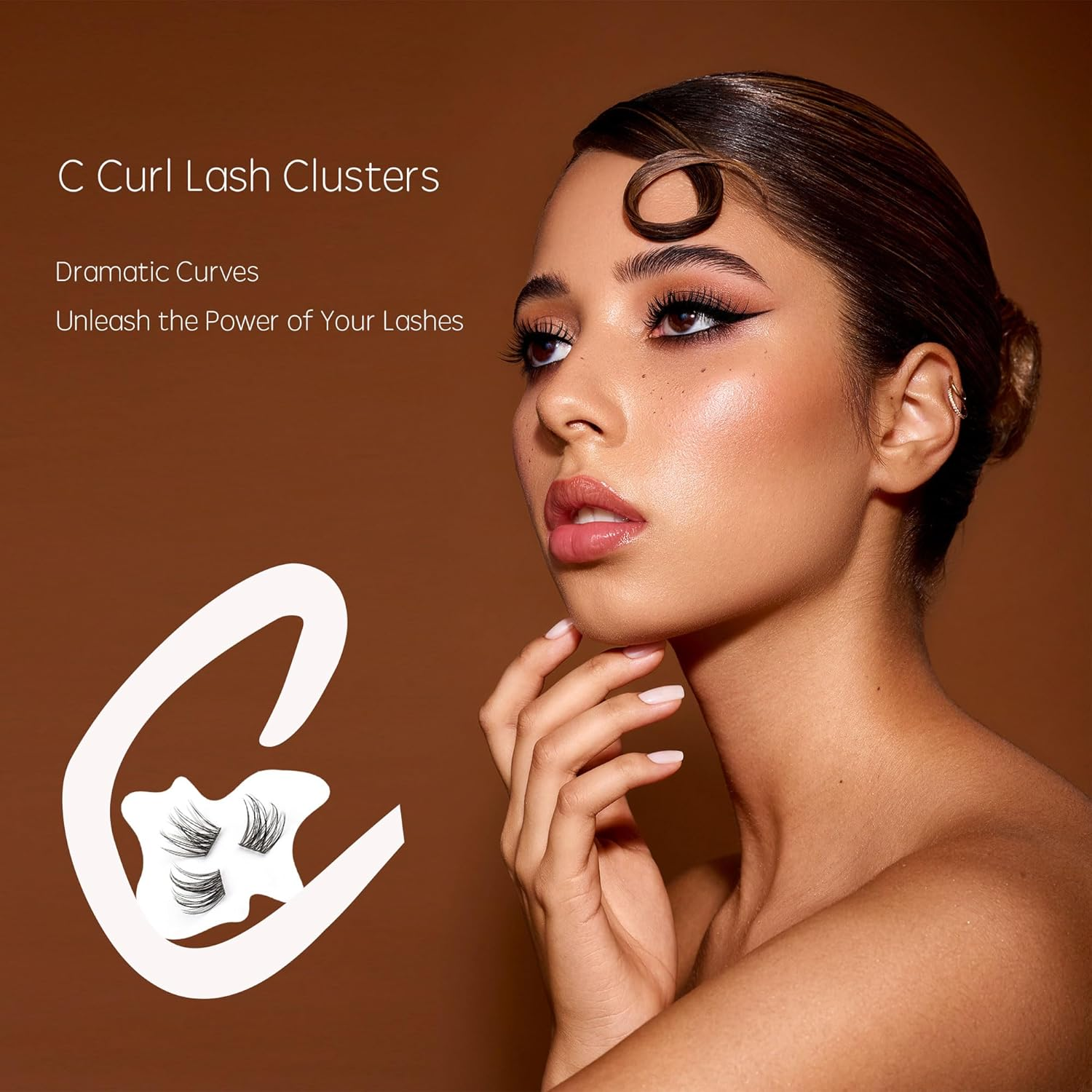 Wispy Natural Look,10Mm,12Mm,14Mm,16Mm(10-16Mm) C Curl Lash Clusters,Multi-Styles,Individual Lash Extensions,Lightweight, Easy to Apply,Suitable for Any Occasion,Ehszm Beauty(Natrual+Classic) image number 1