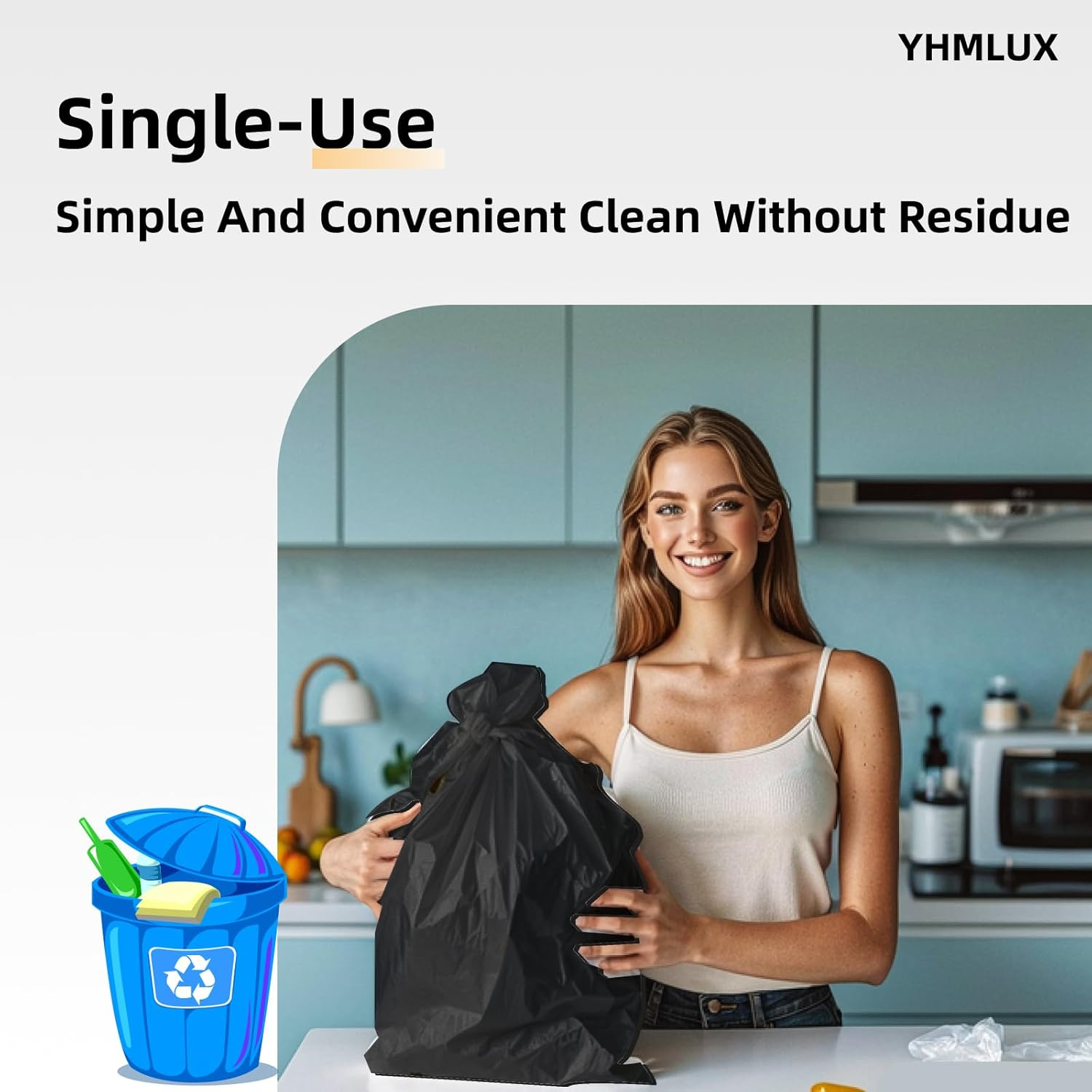 12 Pack Disposable Table Cloth, 137X 274Cm(54 X 108 Inch) Table Cloths for Parties, Black Plastic Table Cover, Decorative Tablecloths Suitable for Rectangular Tables, Leakproof & Sturdy, Black image number 2