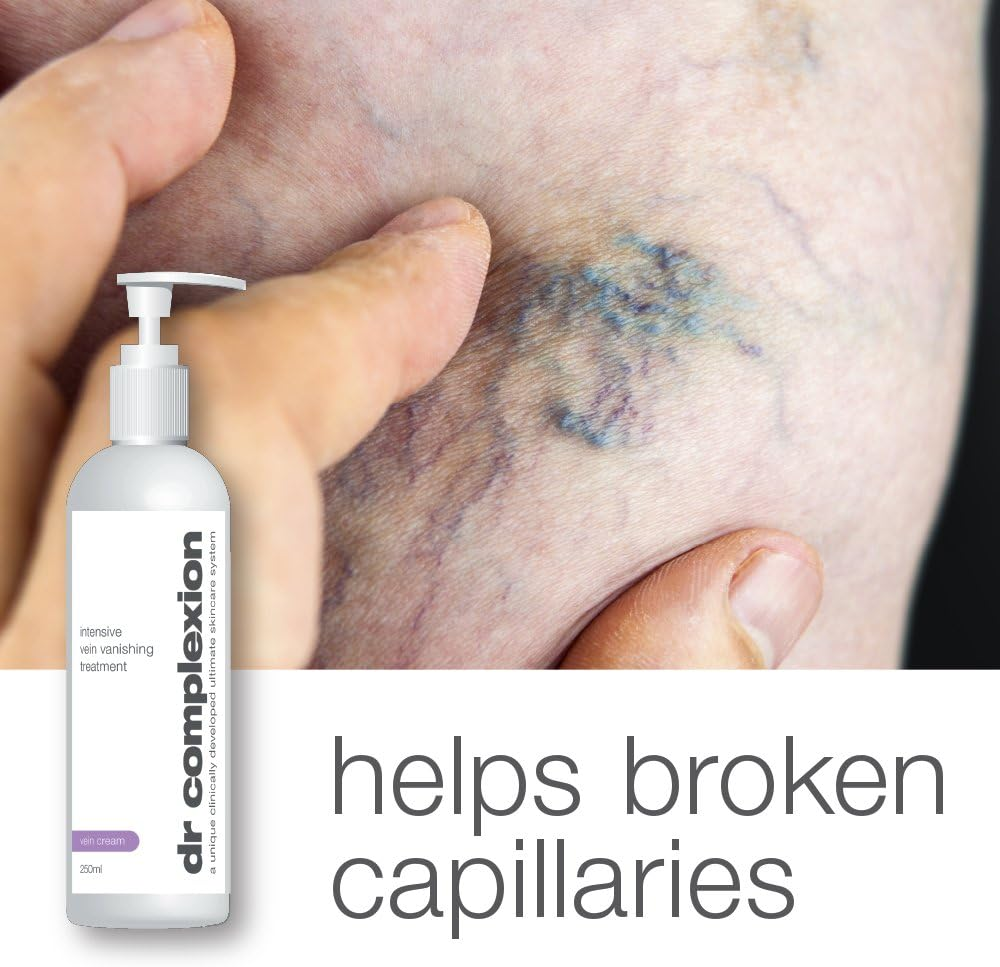 DR COMPLEXION INTENSIVE VEIN VANISHING TREATMENT VEIN CREAM STOP SPIDER VEINS PERFECTLY TONED SKIN GET RID of UNWANTED VEINS image number 2