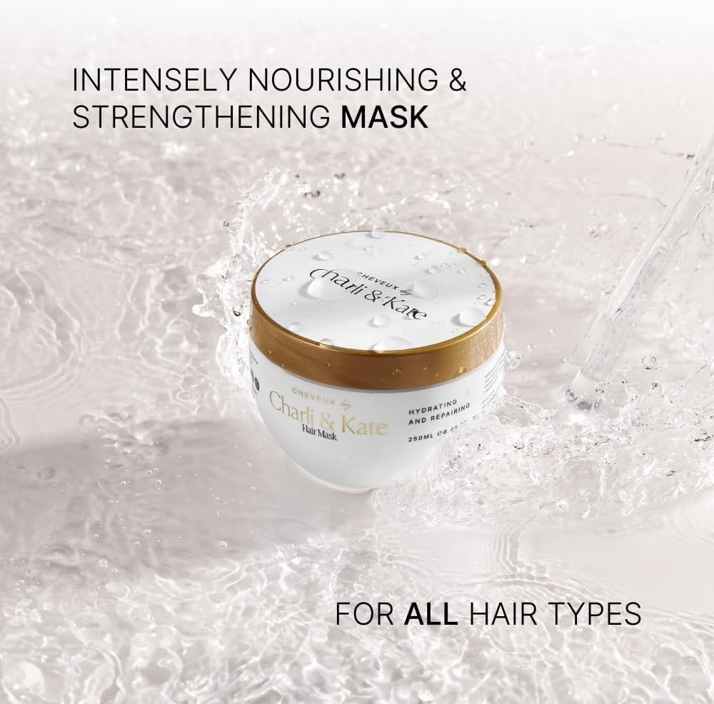 Cheveux Hair Mask 250Ml, 5 Minute Hair Mask, Repairs Dry & Damaged Hair, Promotes Strength & Shine, Designed for All Hair Types, 100% Vegan & Cruelty Free