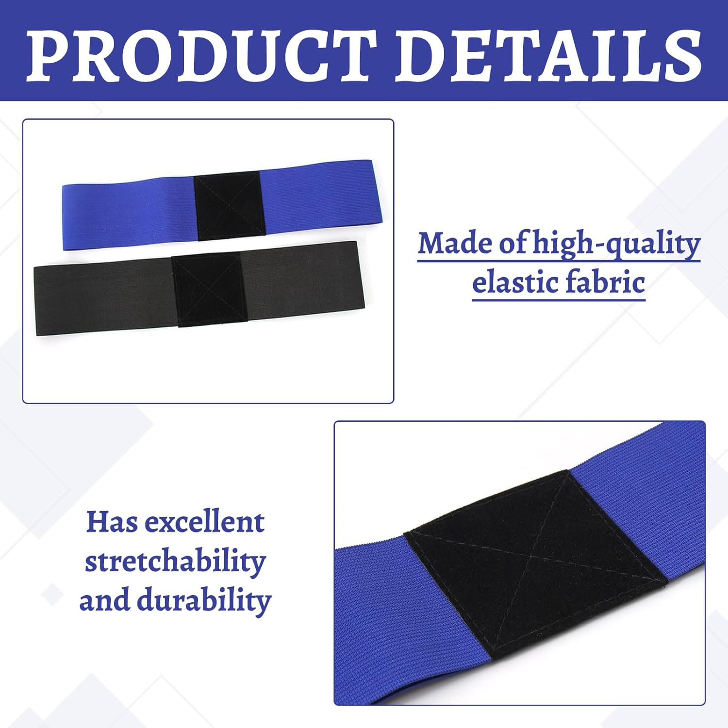 Golf Equipment, 2 Pcs Golf Swing Trainer Aid, Golf Training Aid for Golf Beginners Unisex, Golf Swing Arm Band Training Aid, Golf Swing Correcting Arm Band, Golf Grip Trainer (Black and Blue). image number 5