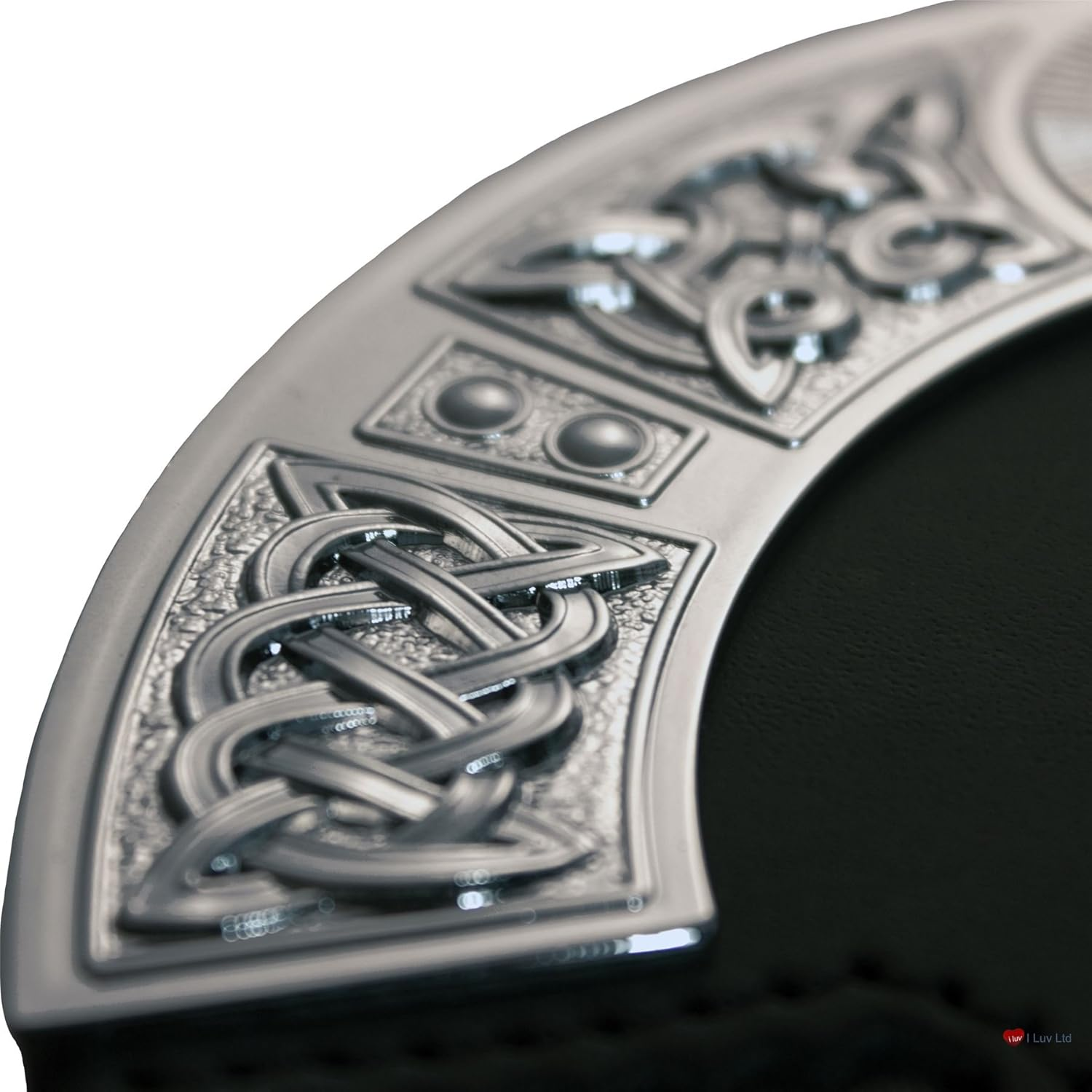 Ingram Dress Sporran 3 Tassels Studded Targe Celtic Arch Scottish Clan Name Crest image number 2