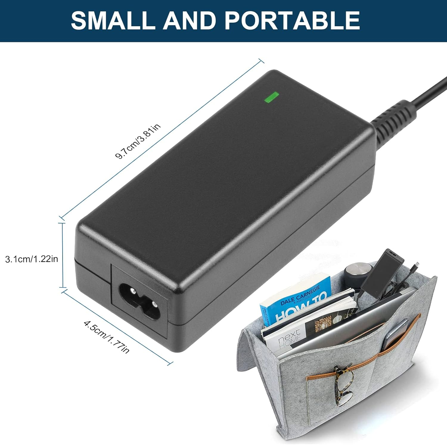 45W USB Type C Charger Power Adapter for Hp Chromebook 14 Charger,Hp Spectre X360 Hp Chromebook 11 Charger,Lenovo Chromebook S330 C330 Flex 5 Yoga 720,Acer Chromebook C732 C733 Power Supply Cord image number 4