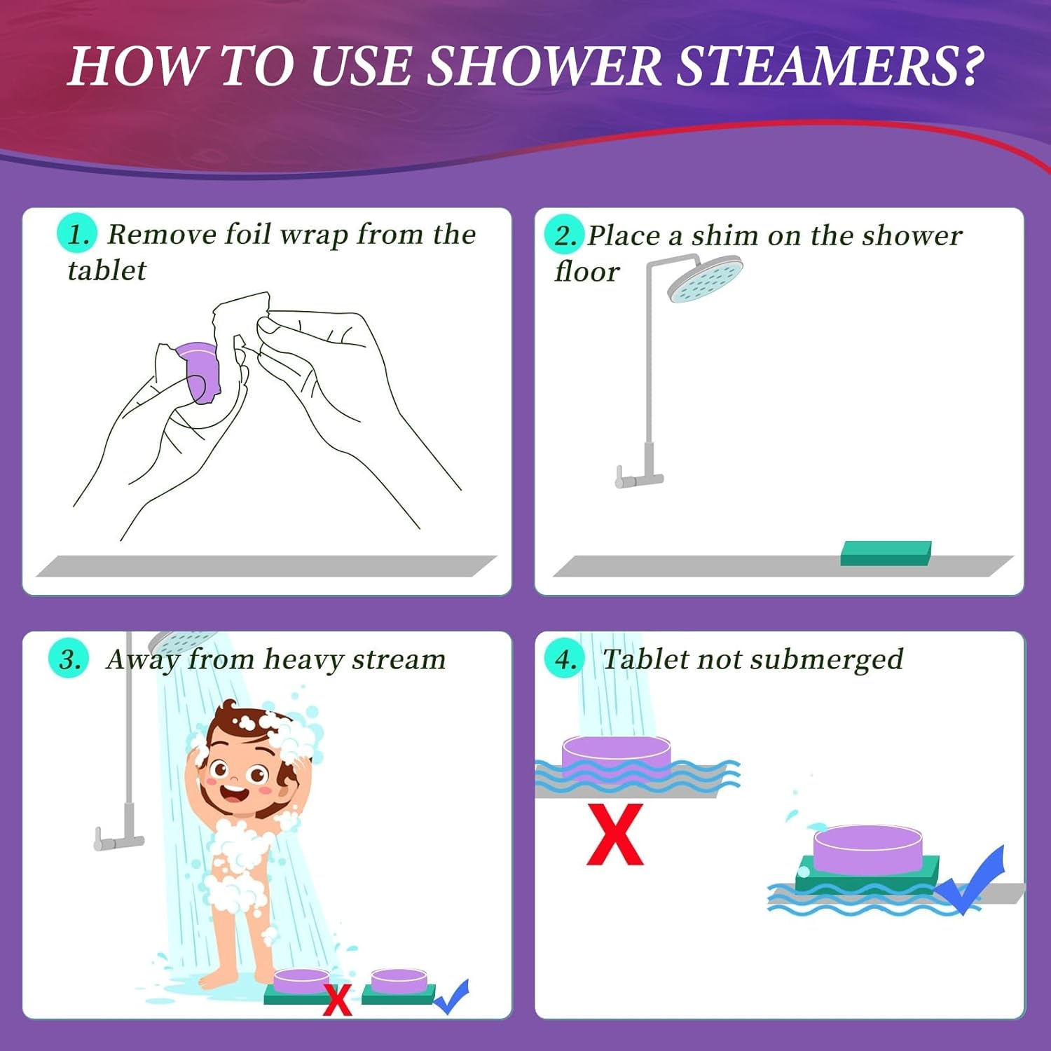 Jojowell Shower Steamers Aromatherapy - 21Pcs Shower Bombs Birthday Gifts for Women Essential Oil, Nasal Relief, Self Care Spa Gifts for Women, Gifts for Her, Wife, Mom Birthday Gifts image number 6