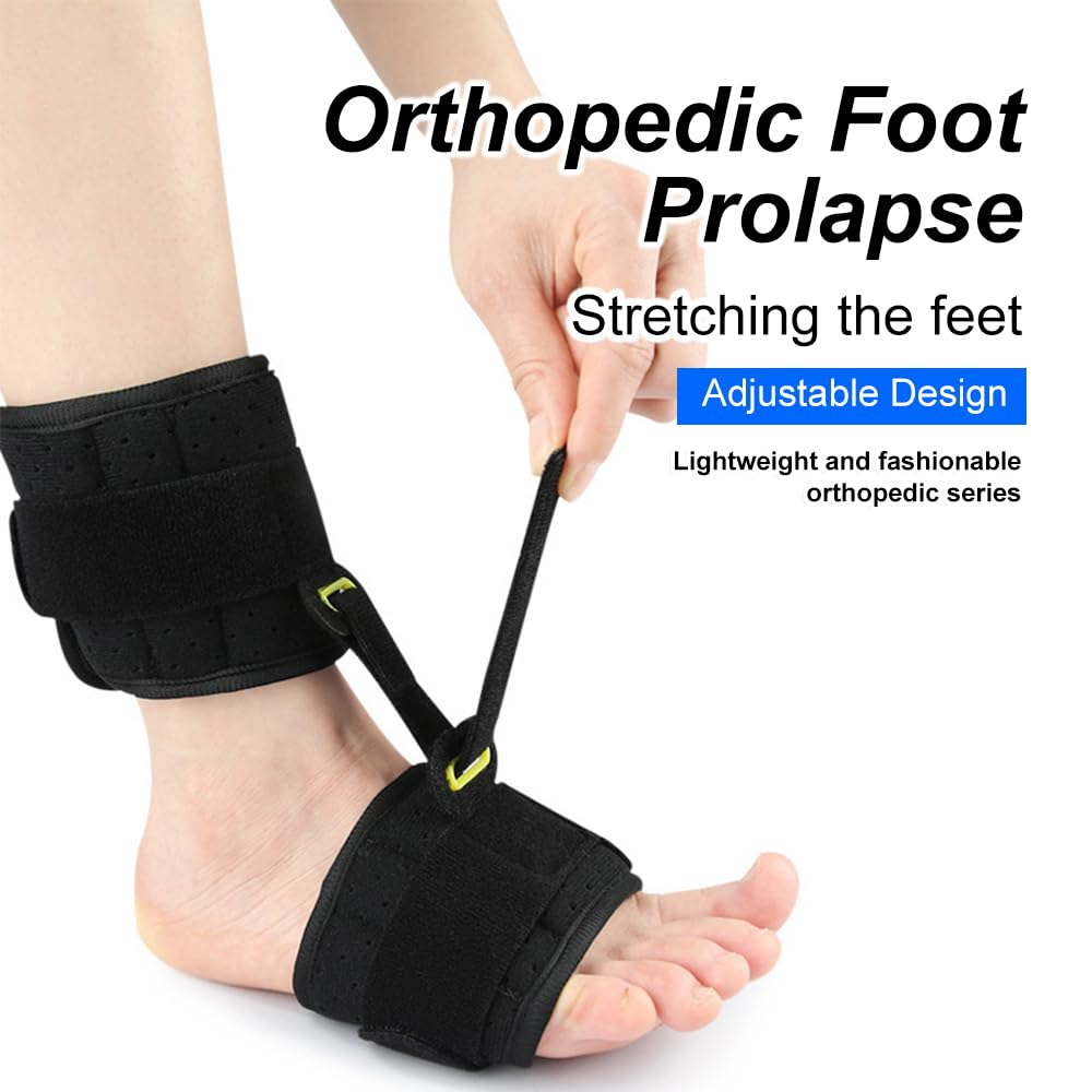 Foot Drop Brace Ankle Foot Orthosis Support, Adjustable AFO Splint for Foot Pain Relief, Ankle Foot Orthosis Support for Men, Women and Kid，Day & Night Dorsal Splint for Left Right Foot image number 1
