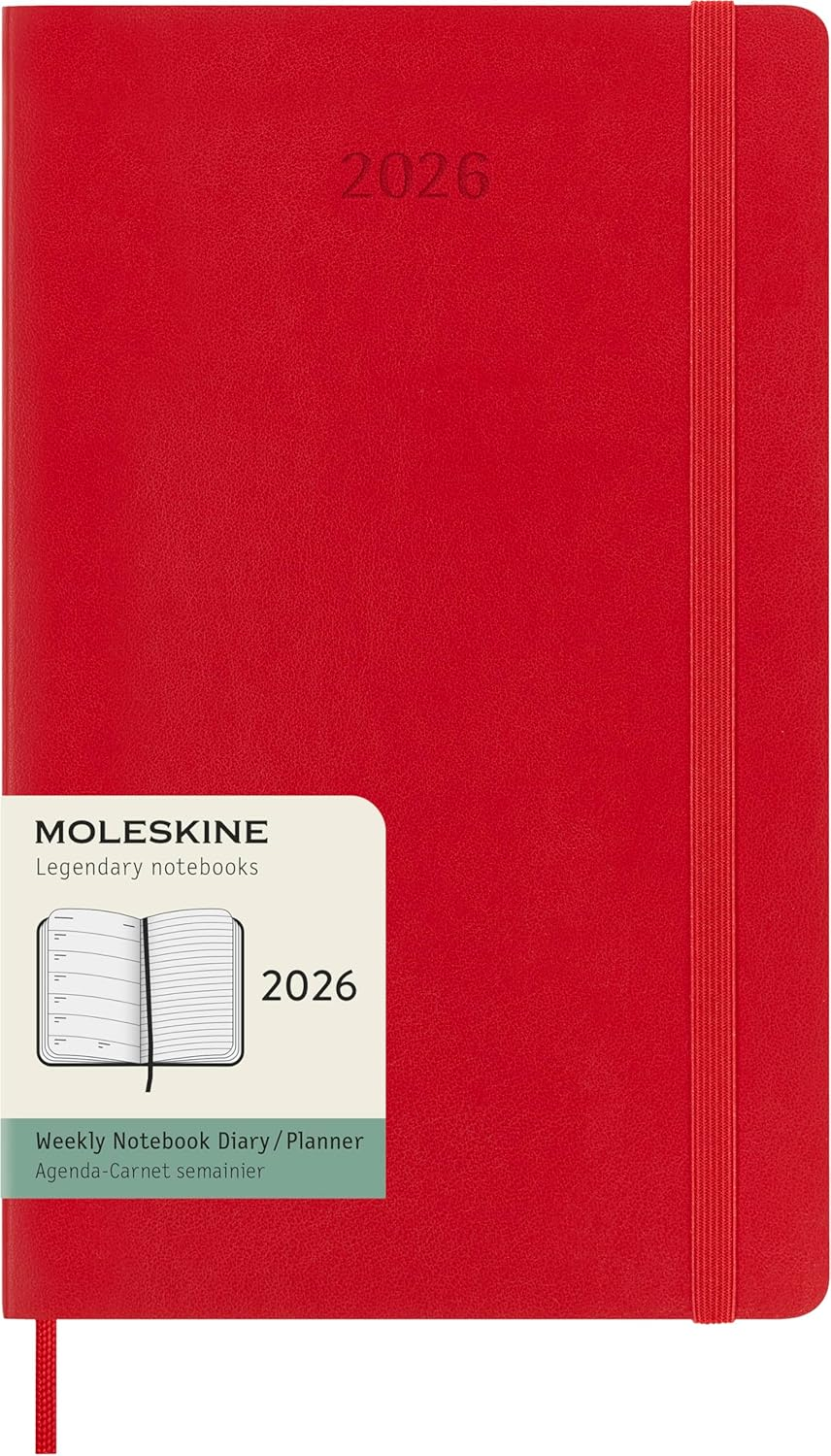Moleskine - 2026-12 Month Weekly Notebook Soft Cover Diary - Large - Scarlet Red image number 6