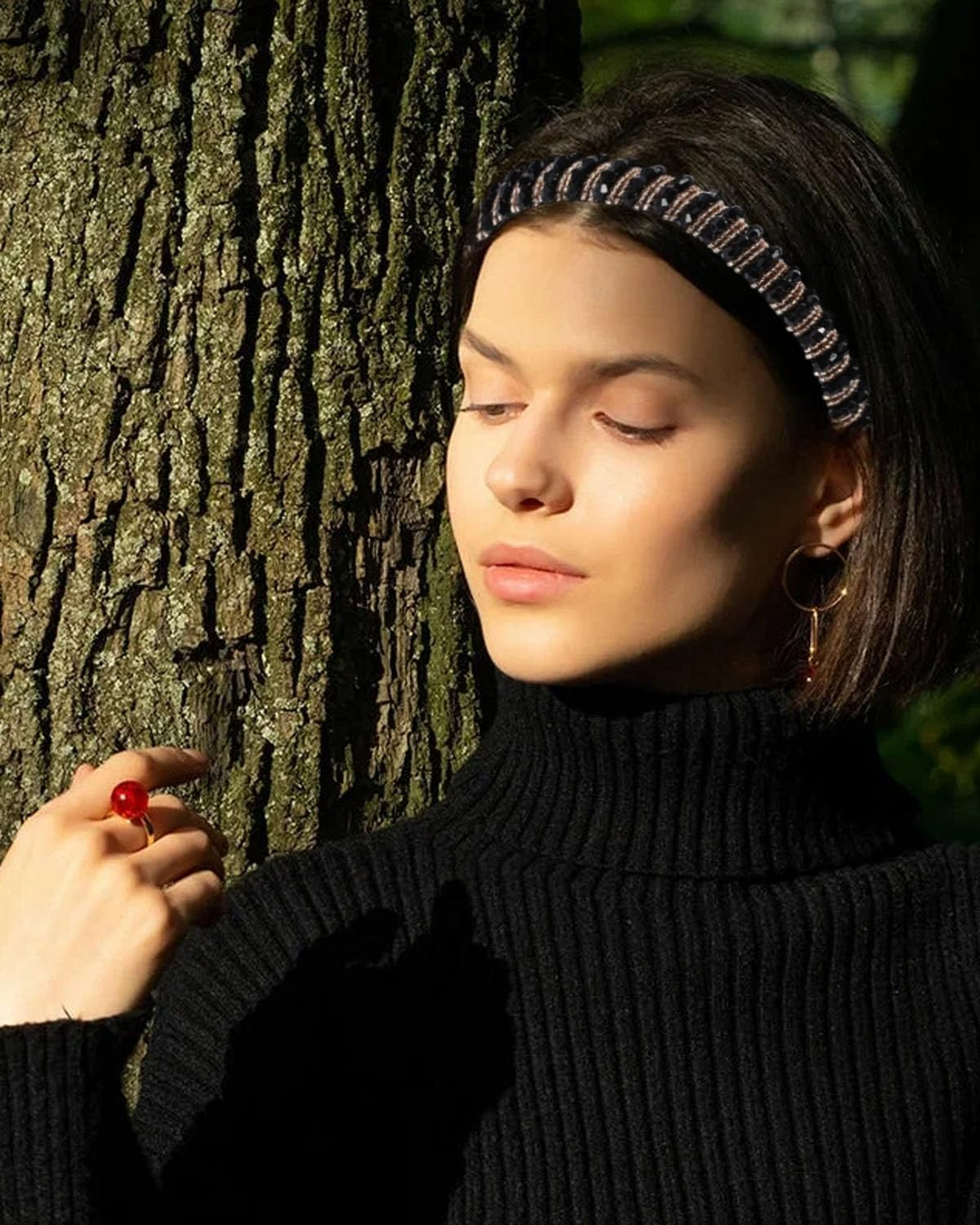 BPTRKOM Pack of 3 Glitter Headband for Women - Glitter Headband, Rhinestone Hair Band, Bling, Crystal Headbands, Thin Hair Bands, for Wedding, Evening Party, Prom image number 3