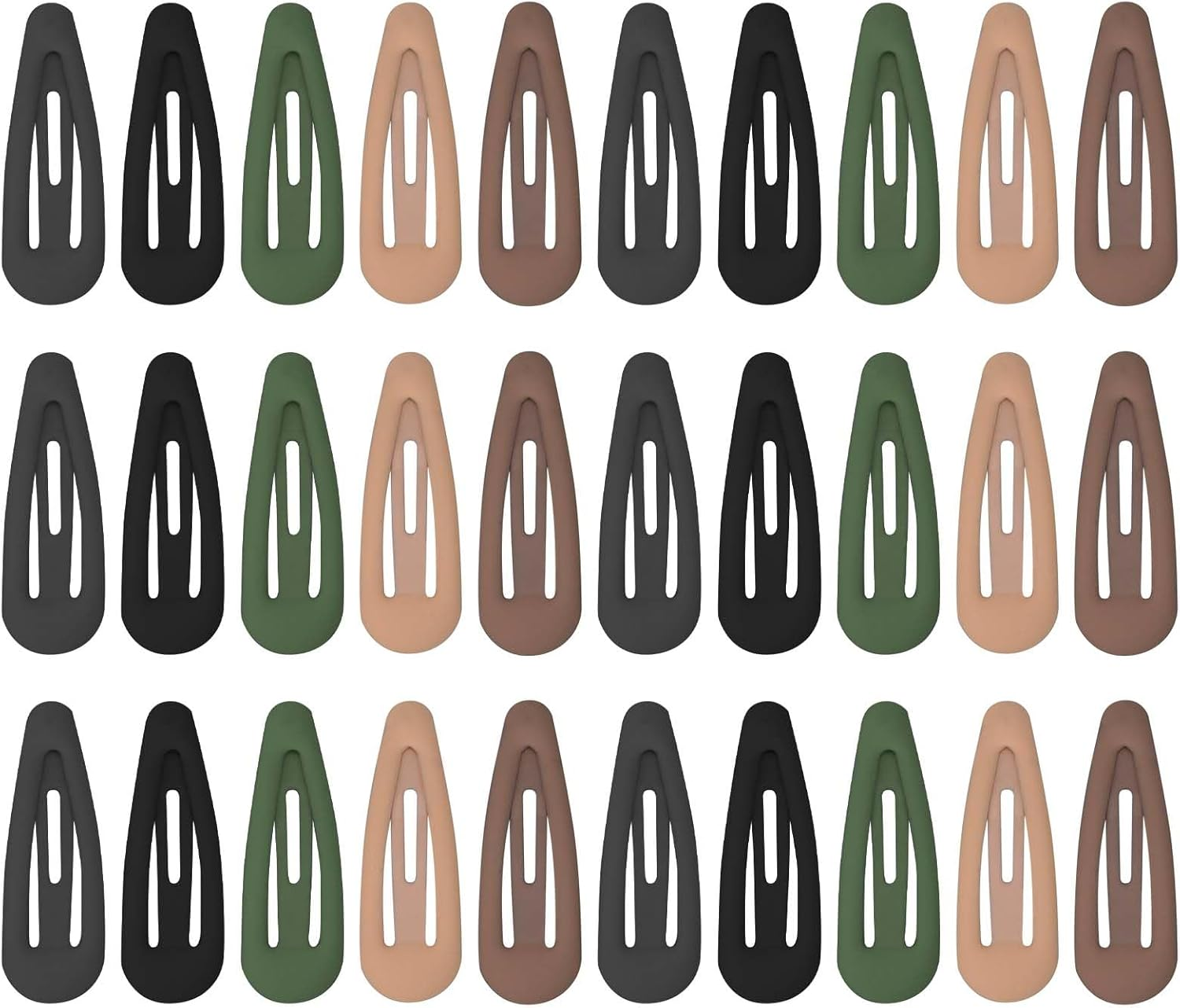 Colorful Hair Clips, 30Pcs Metal Hair Clipsfor Girls, 3Cm Kids Hair Clips, Kids Barrettes, Colorful Small Hair Barrettes, Mini Metal Barrettes, Snap Hair Clips with Box for Little Girls Baby (Dark Morandi Color) image number 5