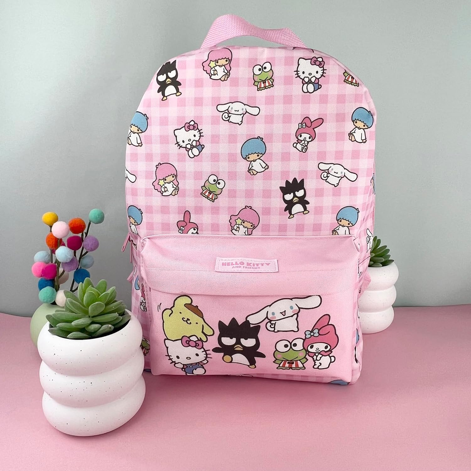 Blueprint Collections Hello Kitty Backpack | 36 X 26Cm Back to School Bag | Hello Kitty Rucksack | Kawaii Backpack | Cute Backpack | Hello Kitty Gifts | Hello Kitty Stationery, Multicolor, M image number 5