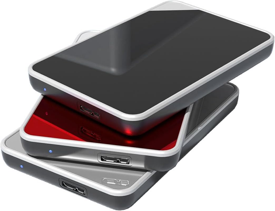 1TB External Hard Drive-Usb 3.0 Portable External Hard Drives-Slim External Hard Drive-5Gbps H-Speed Solid State External Hard Drive-Portable External Hard Drive for Mac,Pc,Laptop (Black)