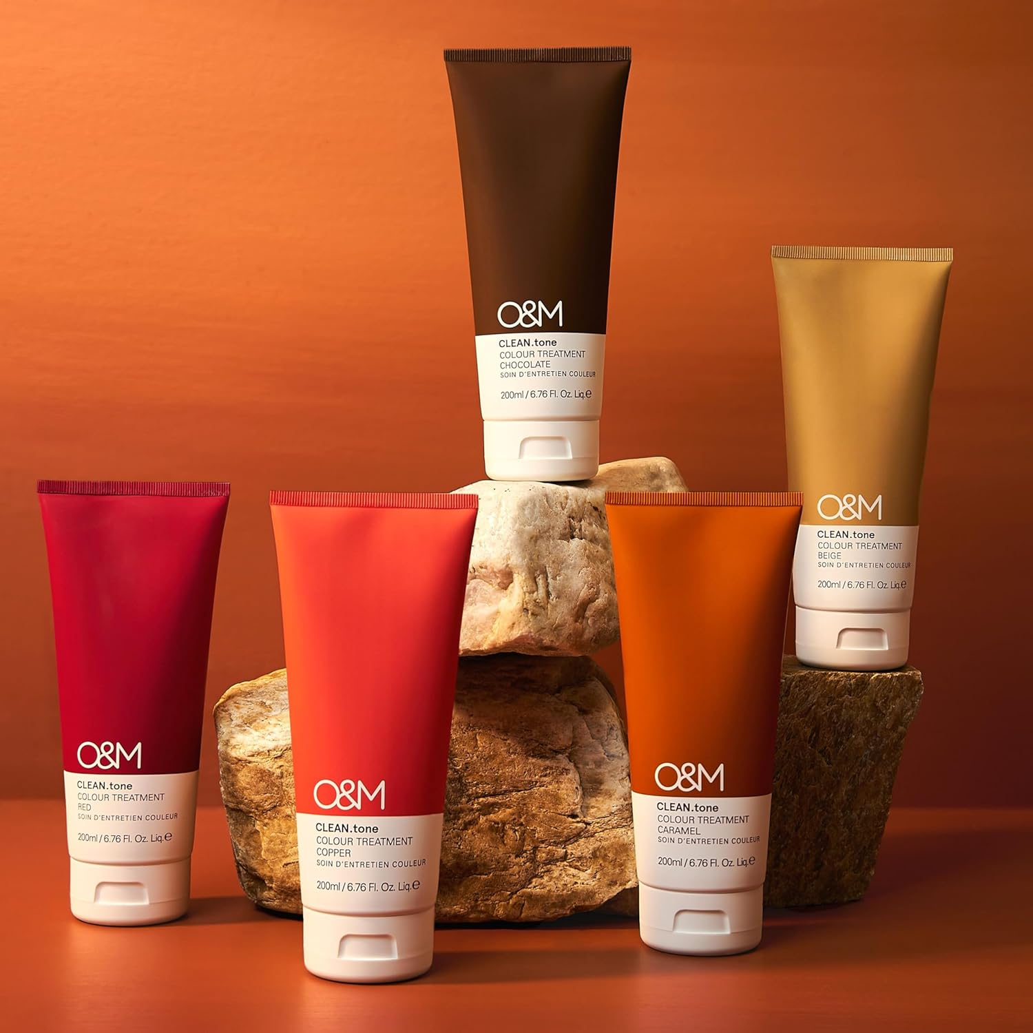 O&M Clean.Tone Red Colour Treatment for Brown to Dark Blonde Hair- 200Ml- Clean from Sulfates, Parabens, Silicones, MIT, Phthalates,Triclosan, Propylene Glycol & Gluten, PETA Certified, Vegan and Cruelty Free image number 6