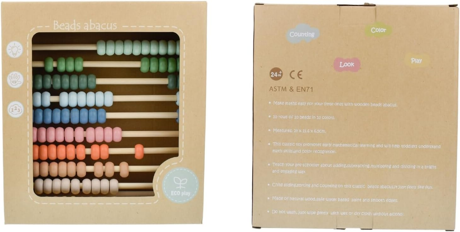Kaper Kidz - Wooden Abacus 100 Bead | Counting Bead Frame for Babies and Toddlers image number 1