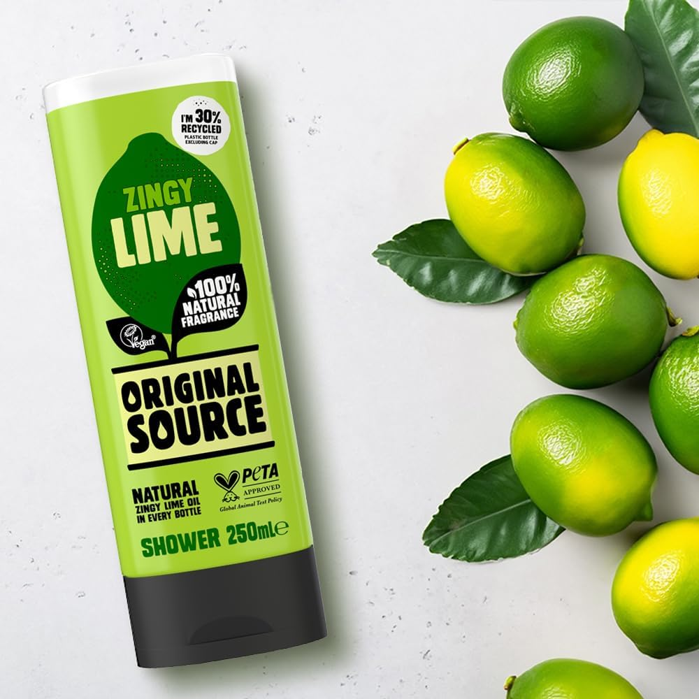 Original Source Zingy Lime Shower Gel, 6X250Ml image number 5