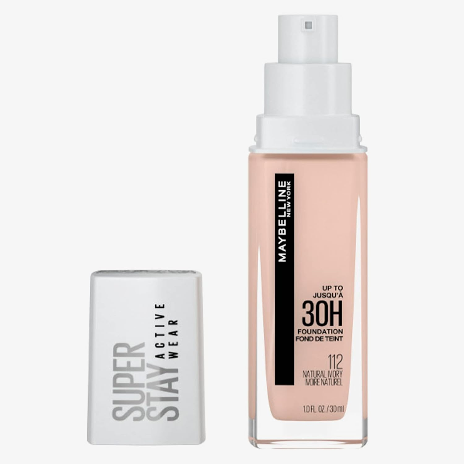 Maybelline New York Super Stay Full Coverage Liquid Foundation Active Wear Makeup, up to 30Hr Wear, Transfer, Sweat & Water Resistant, Matte Finish, Warm Nude, 1 Count