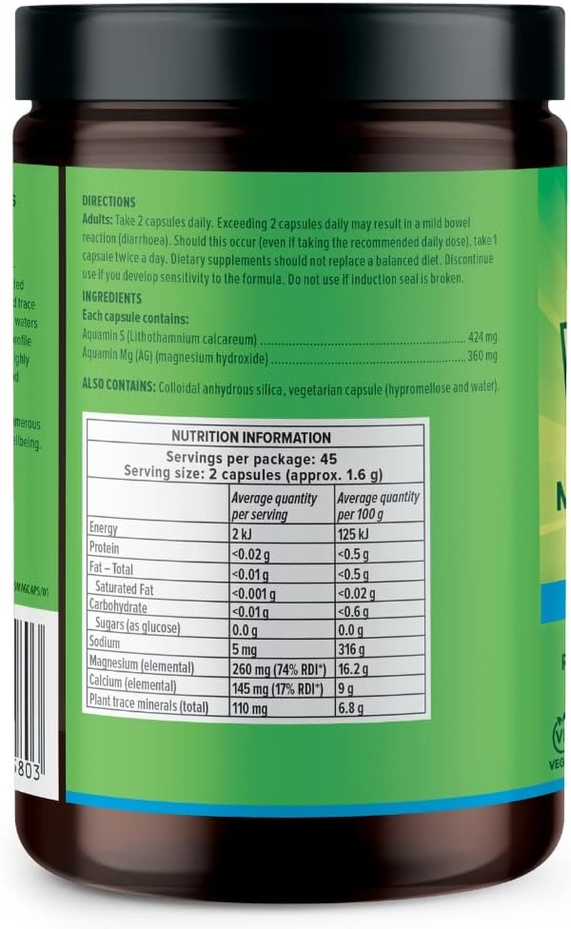 Vital Plant Based Marine Magnesium Pure Ocean Source 90 Vegecaps