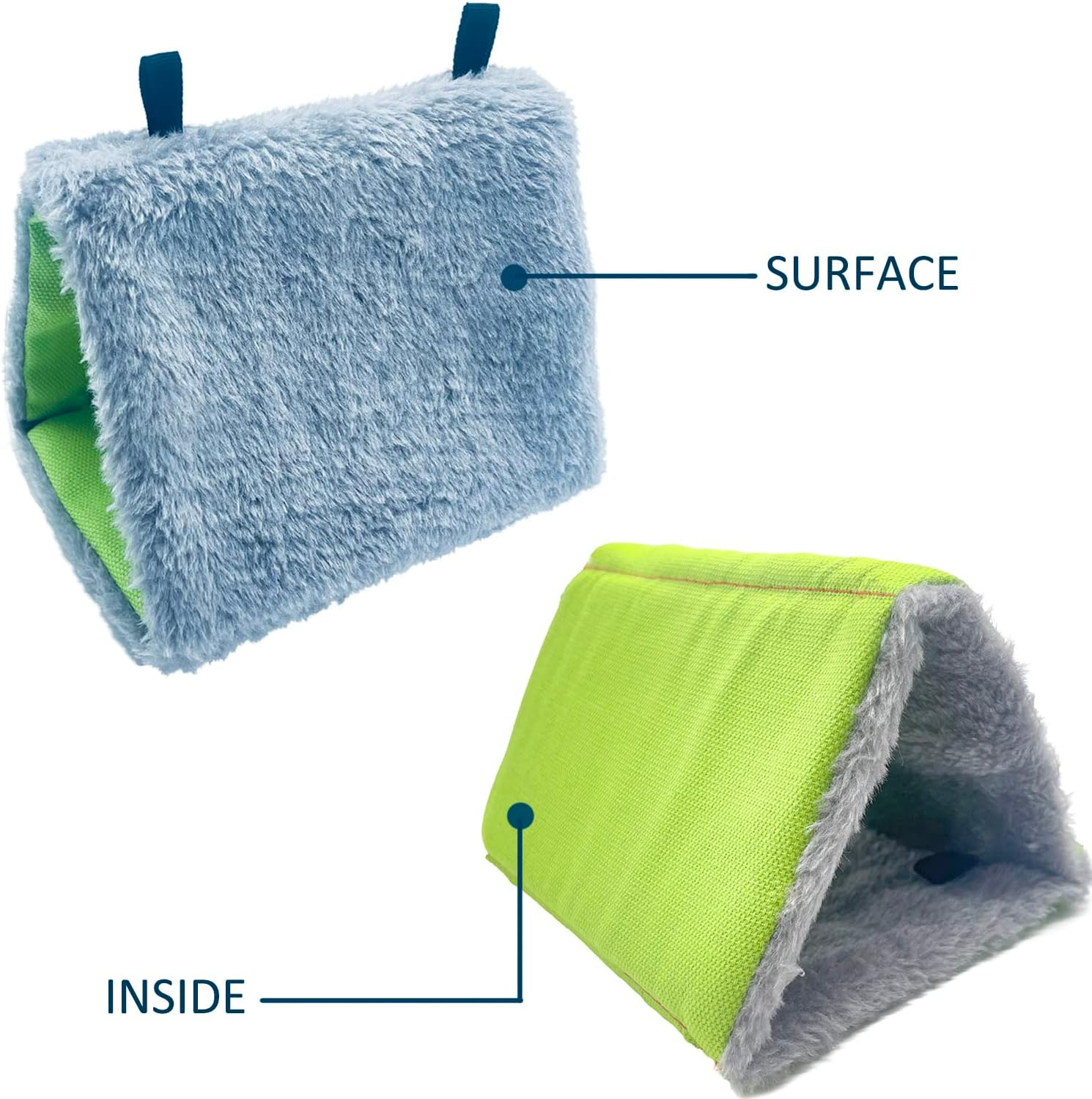 Parrot Hammock Hanging Cave Cage Bird Nest Pet Bird Nest Winter Nest House or Cage Toy Plush Bird House for Small Animals Hanging House Bed Swing Rat Ferret Hamster