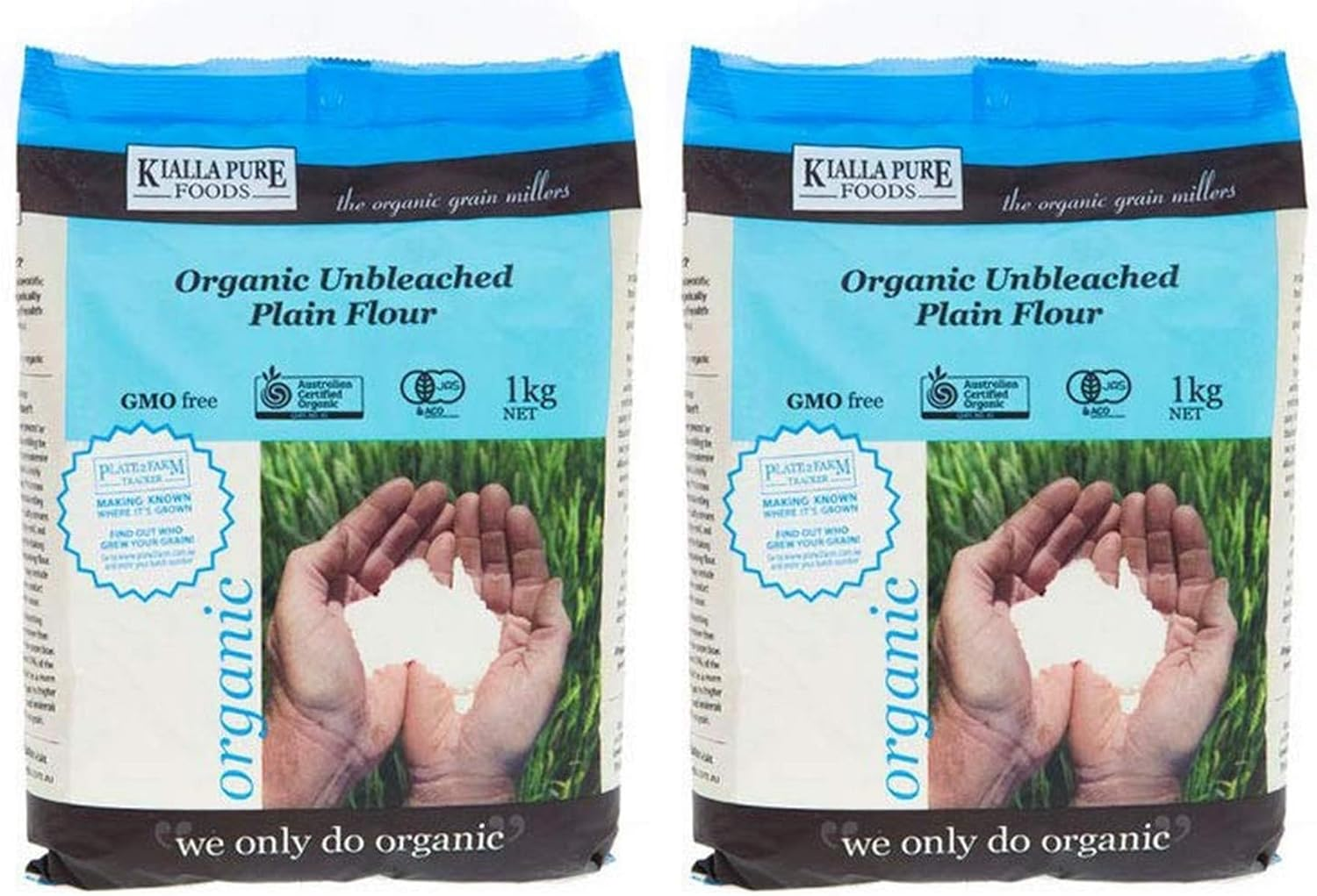 Kialla Pure Organics Organic Unbleached Plain Flour, 1 Kg, Multicolour - 1 Kg (Pack Of 1) image number 3