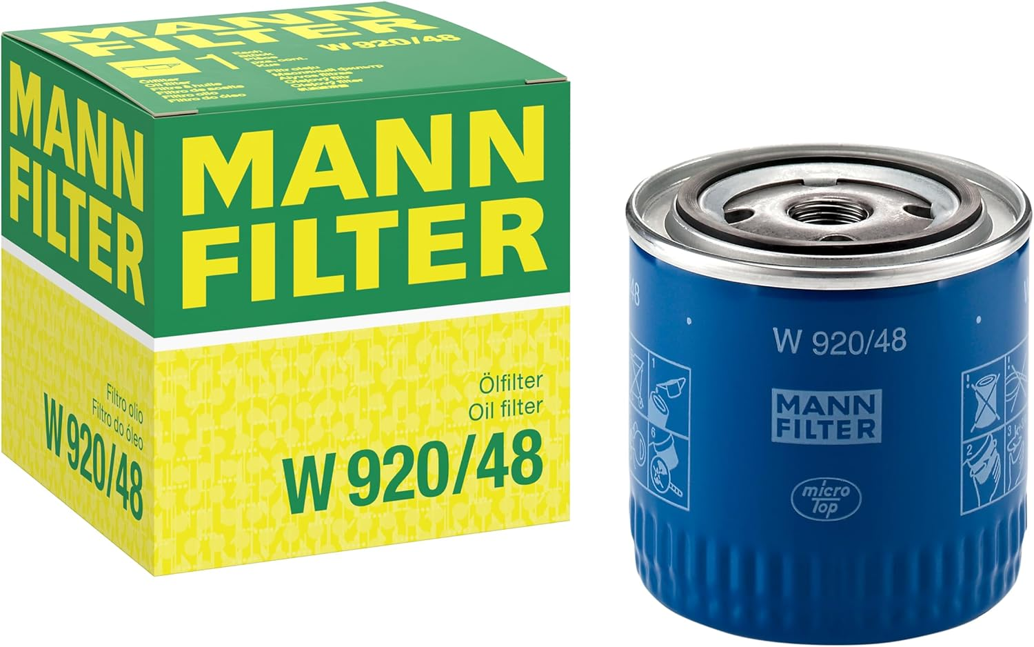 Original MANN-FILTER Oil Filter W 920/48 &ndash; for Passenger Cars image number 4